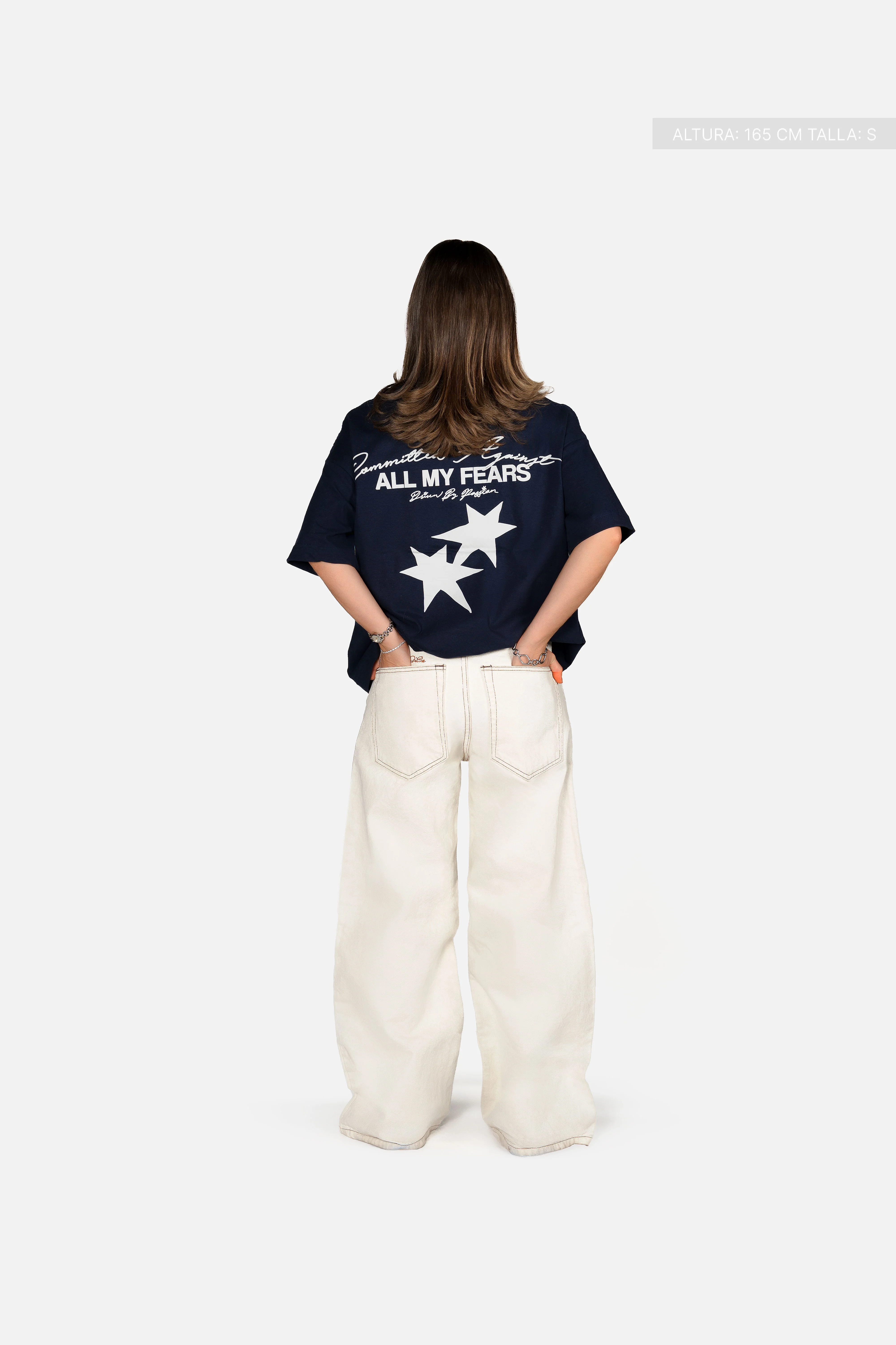 All My Fears Tee Navy Blue - Image 4