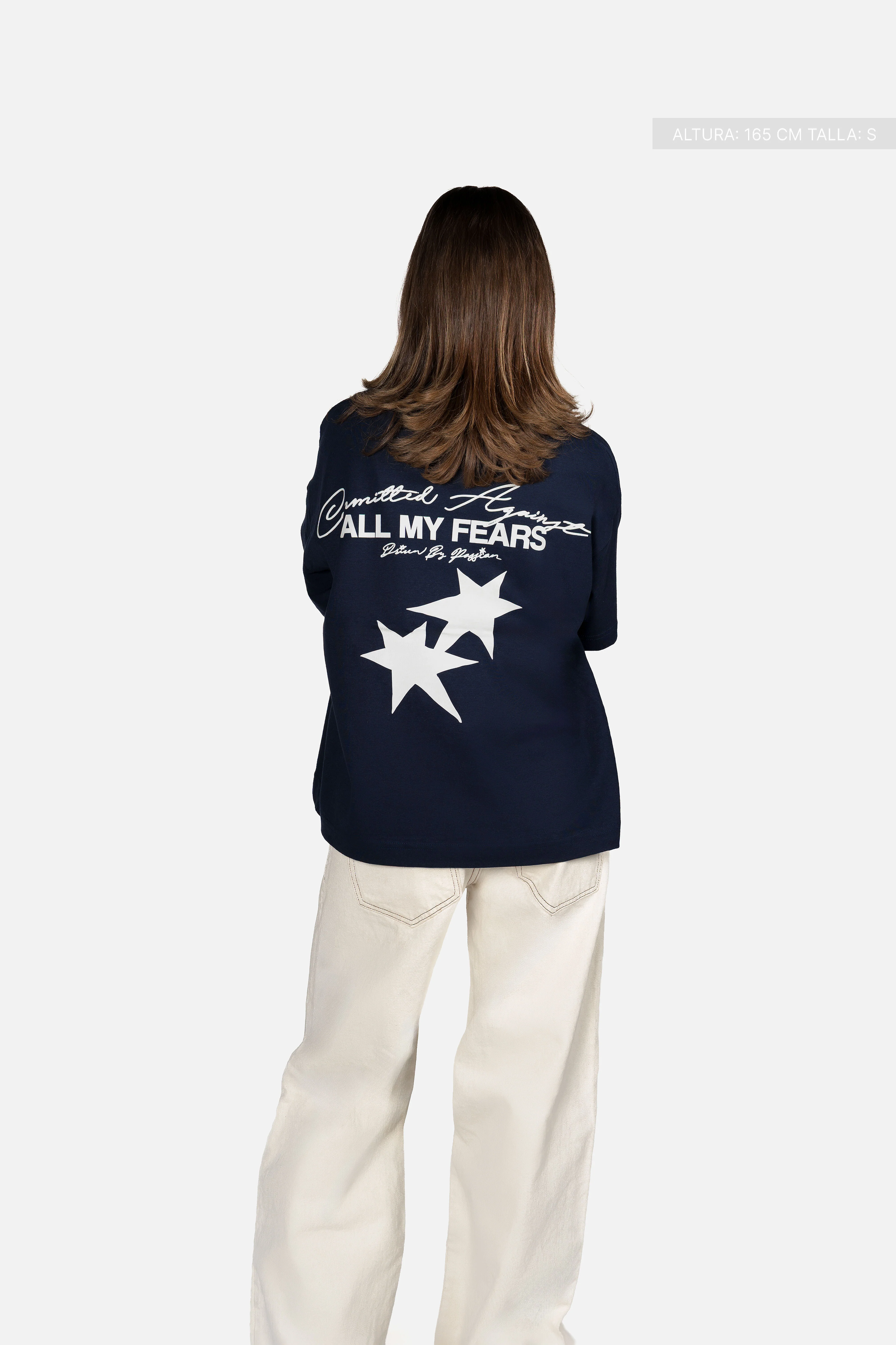All My Fears Tee Navy Blue - Image 6