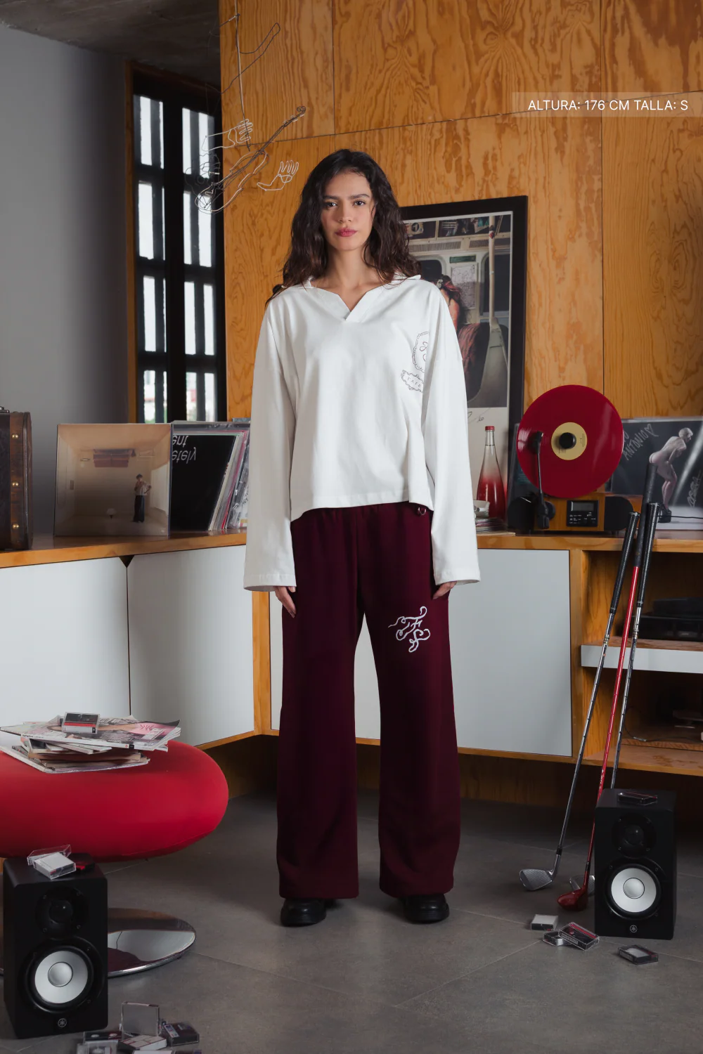 Chalice Longsleeve Polo Ivory - Image 4