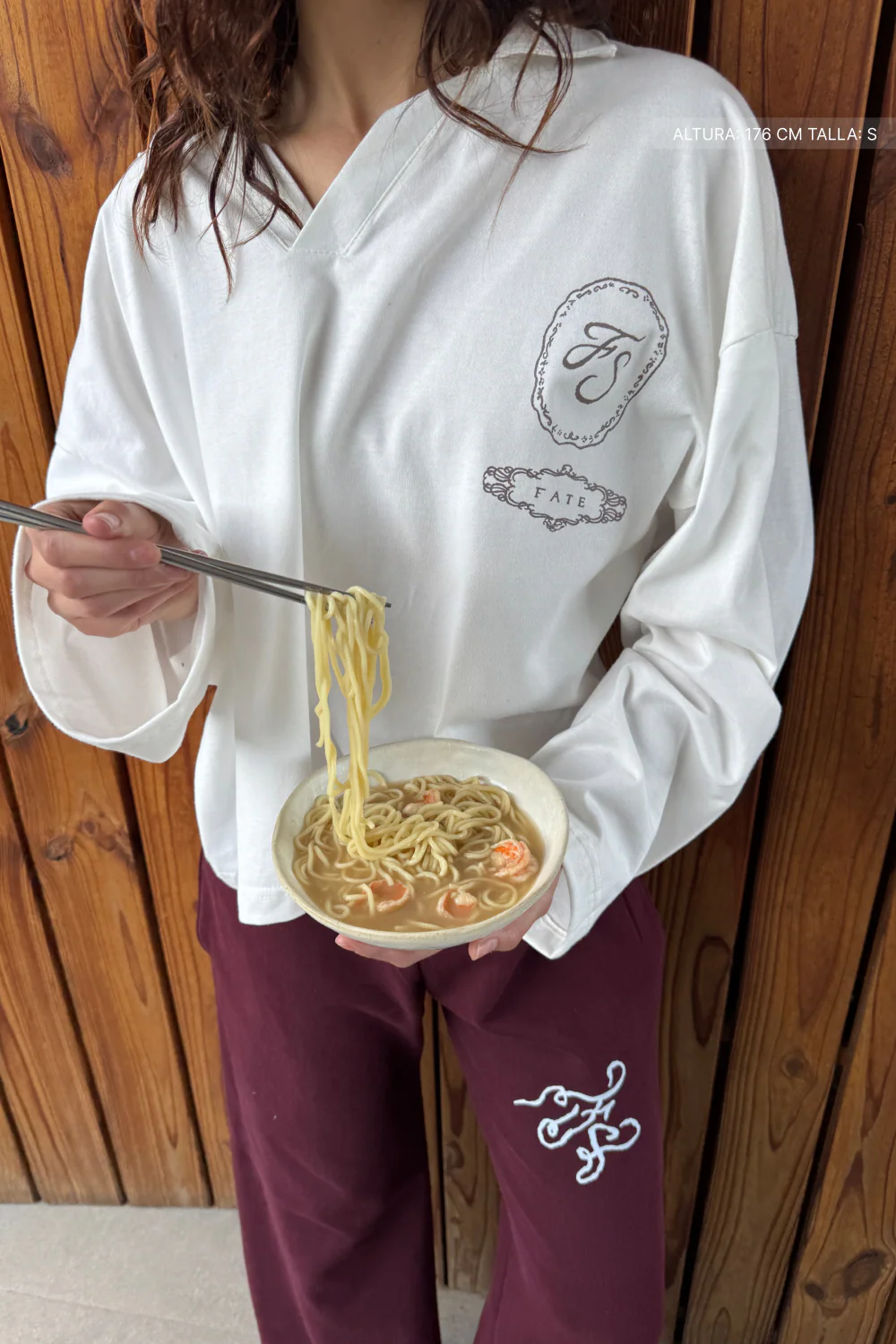 Chalice Longsleeve Polo Ivory - Image 6