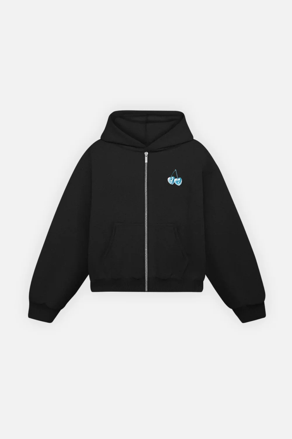 Cold Hearts Zip Hoodie Vantablack - Image 3