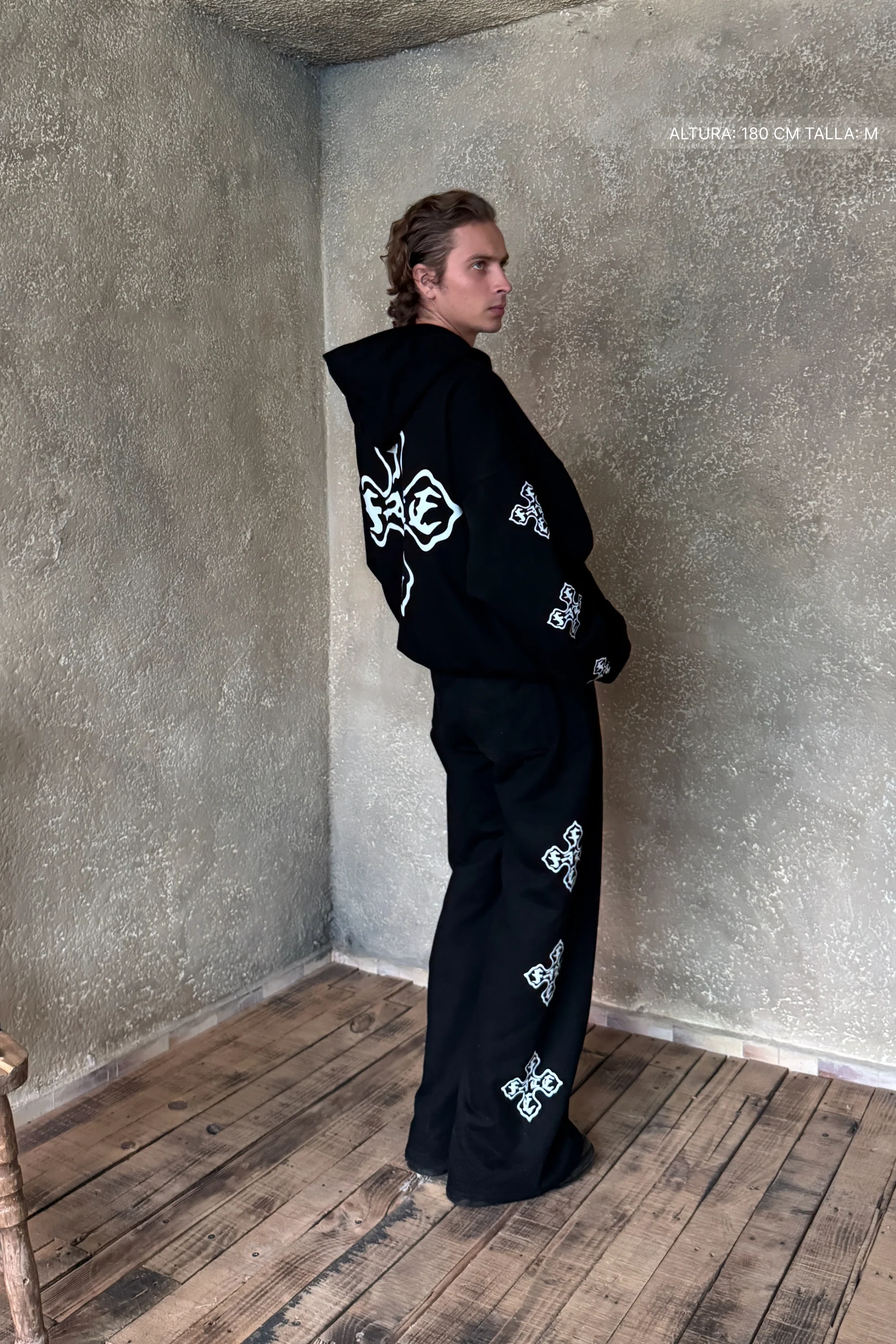 Cross Of Fate Hoodie Vantablack - Image 2