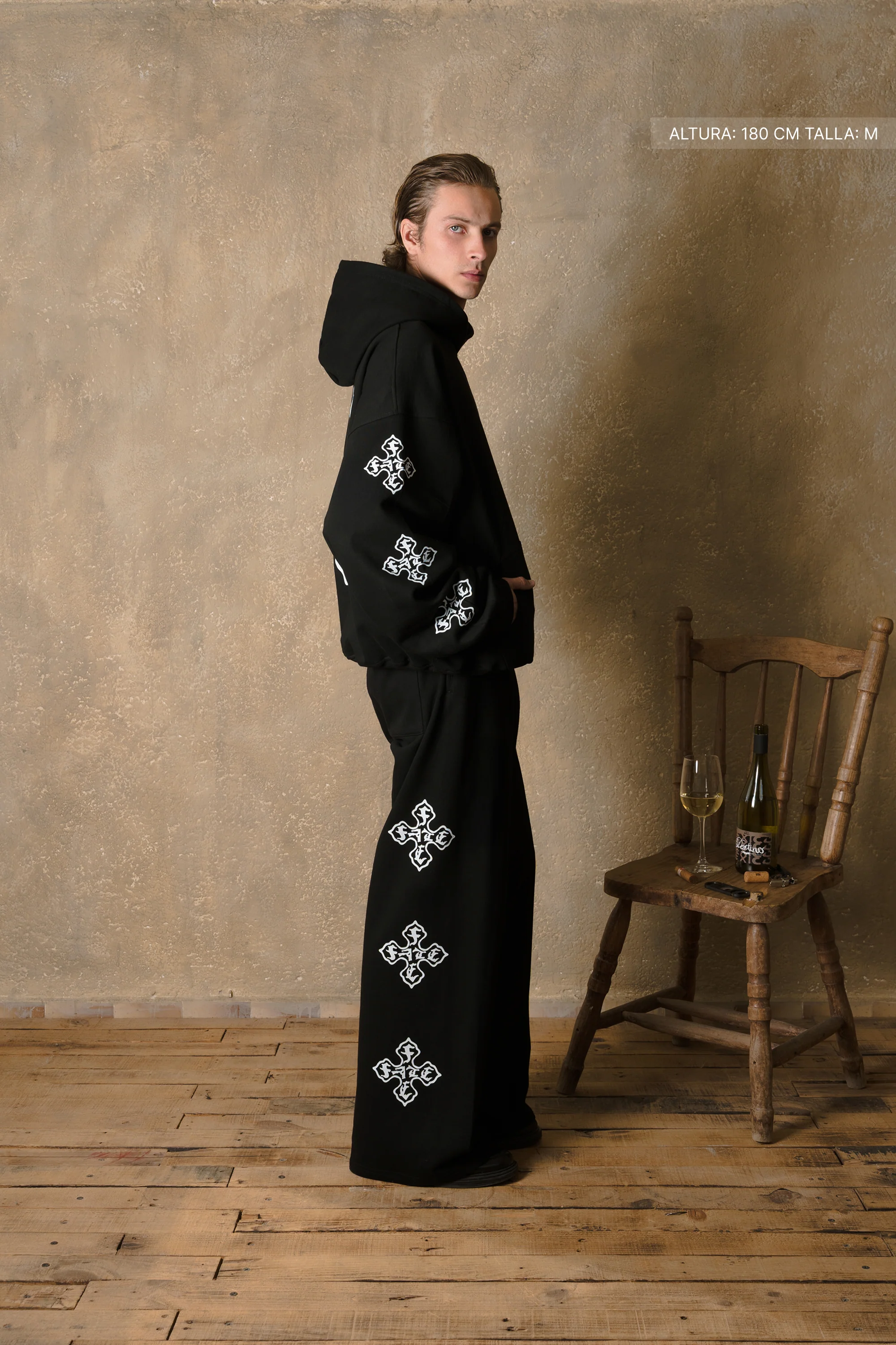 Cross Of Fate Hoodie Vantablack - Image 6