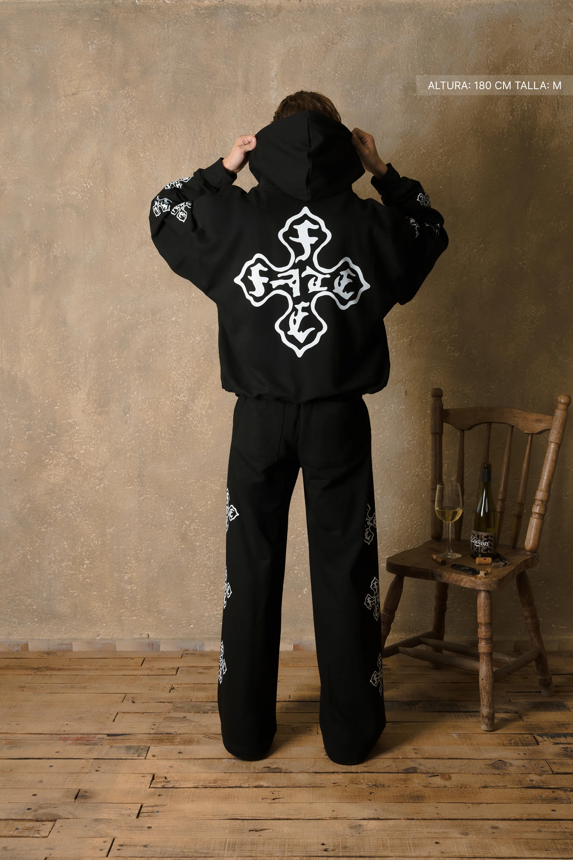 Cross Of Fate Wide Pants Vantablack - Image 7