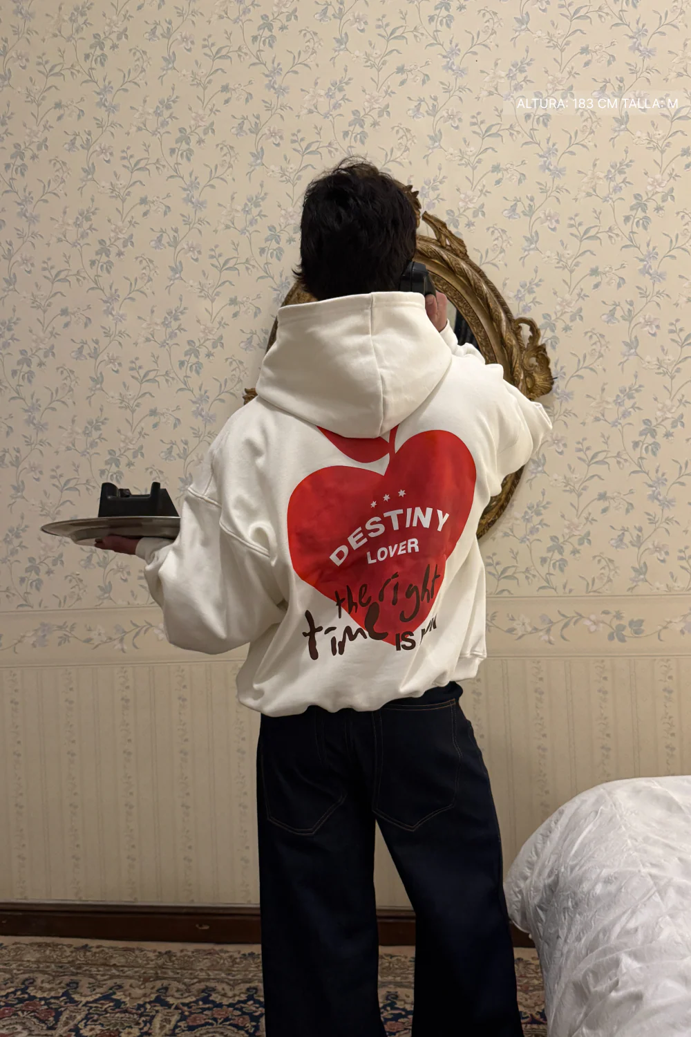 The Right Time Hoodie Ivory - Image 2