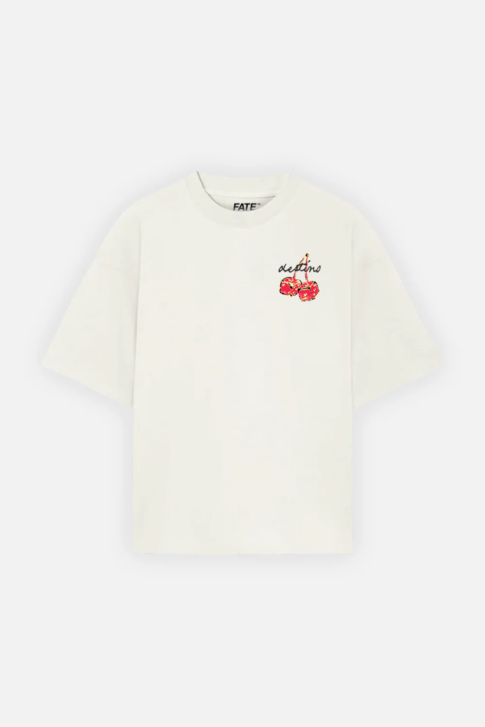 Dice Cherry Tee Ivory - Image 3