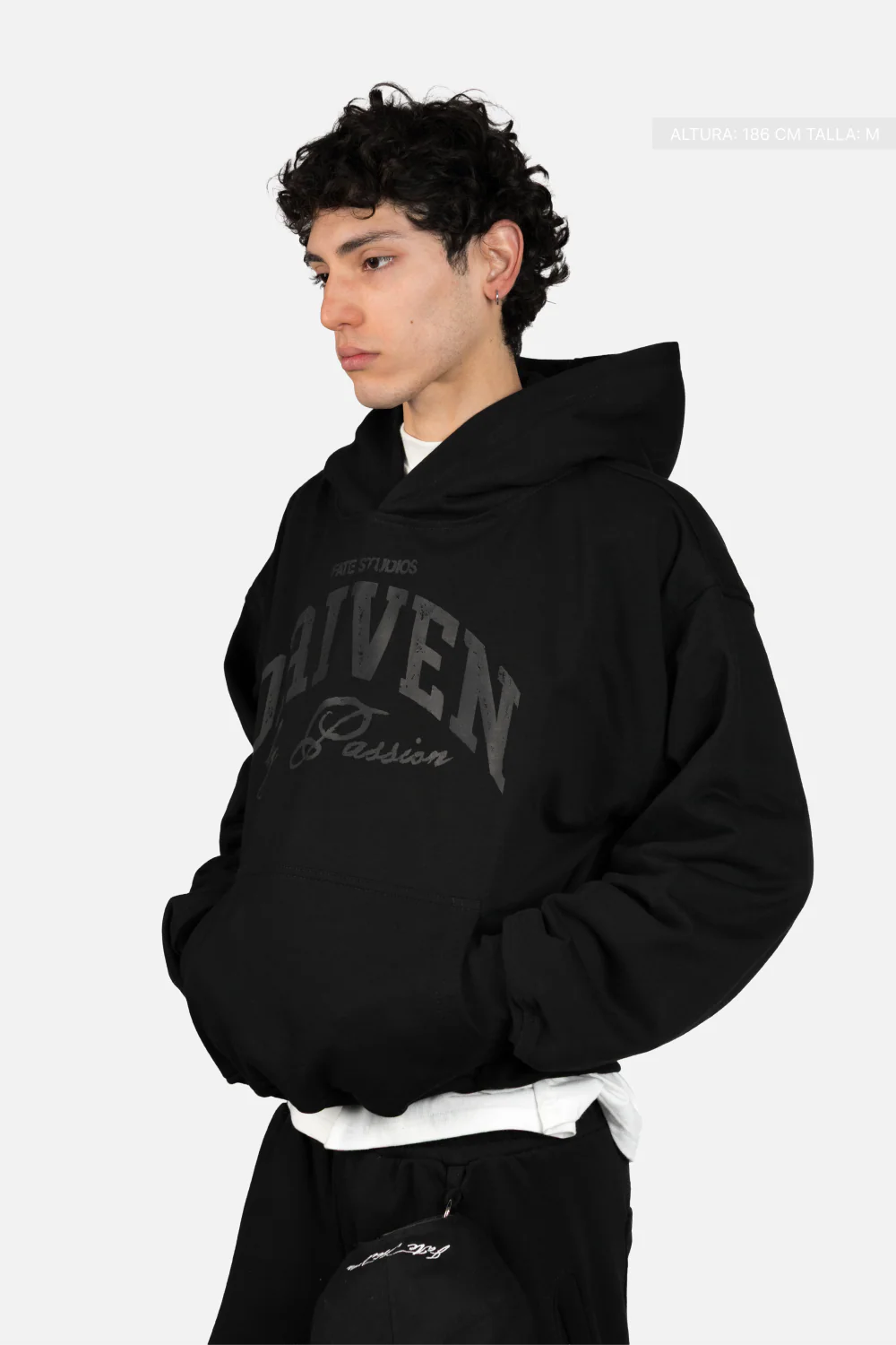 Driven By Passion Hoodie Vantablack - Image 4