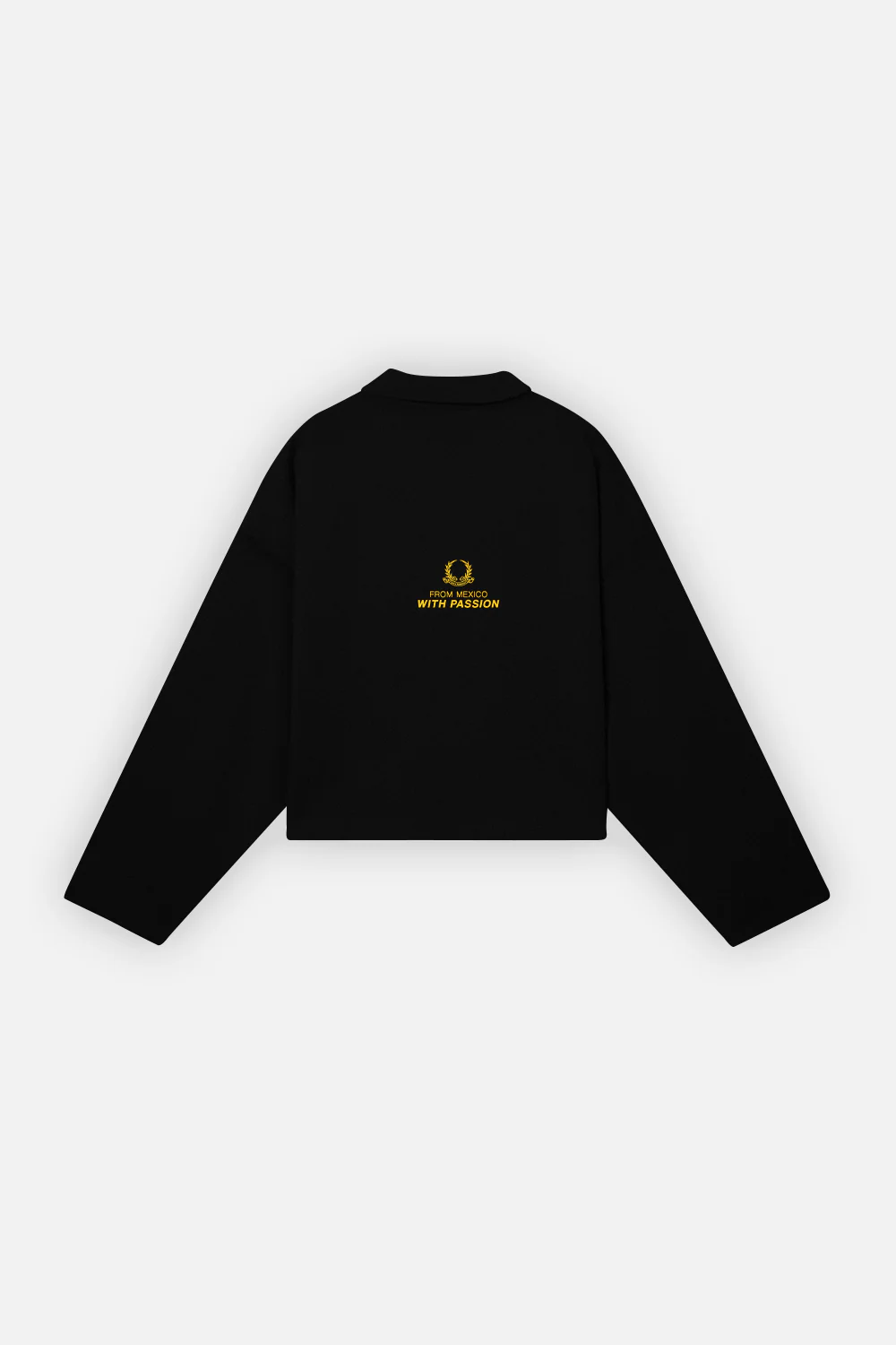 F & CO Longsleeve Polo Black - Image 3