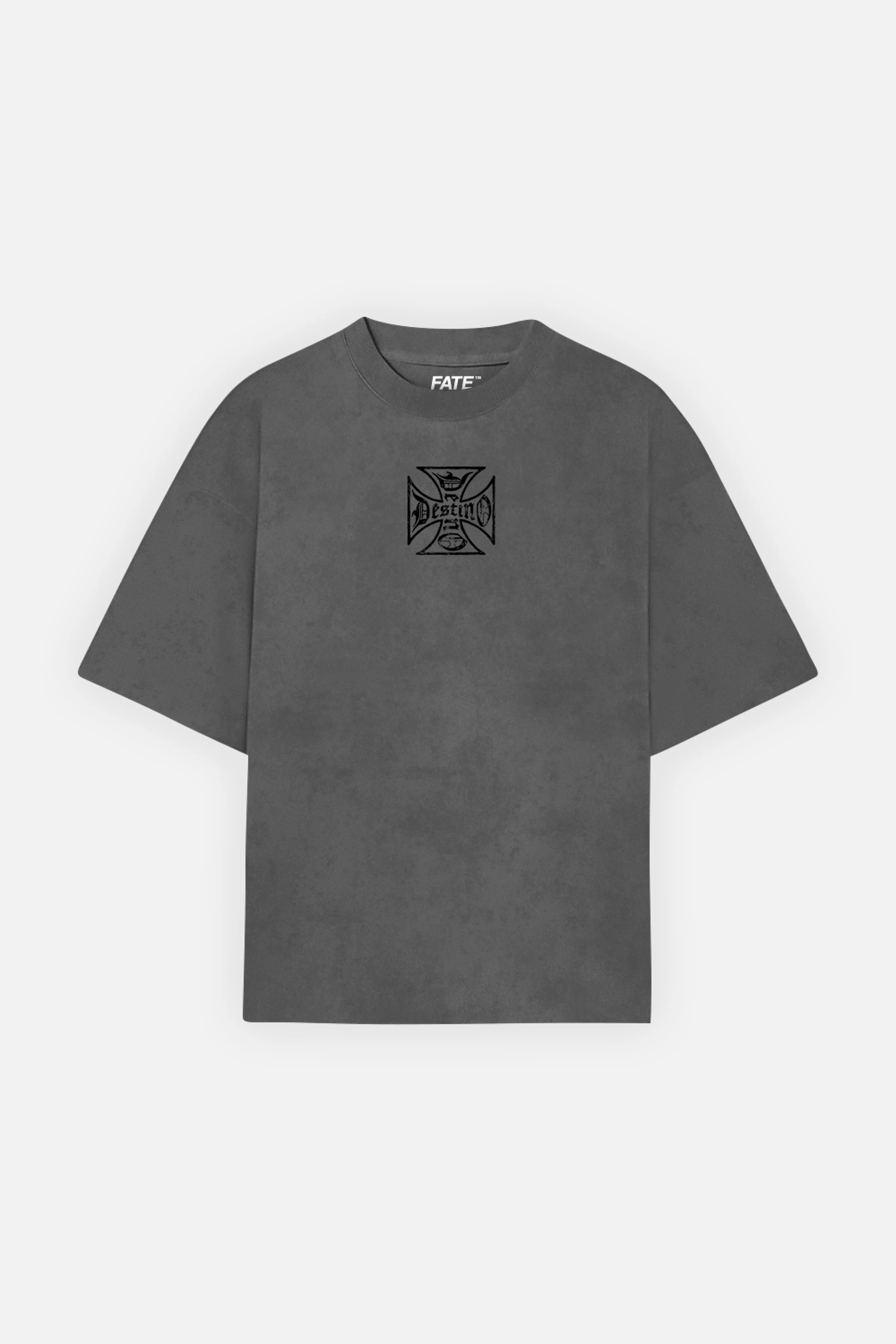 Destino Cross Tee Washed Grey - Image 3