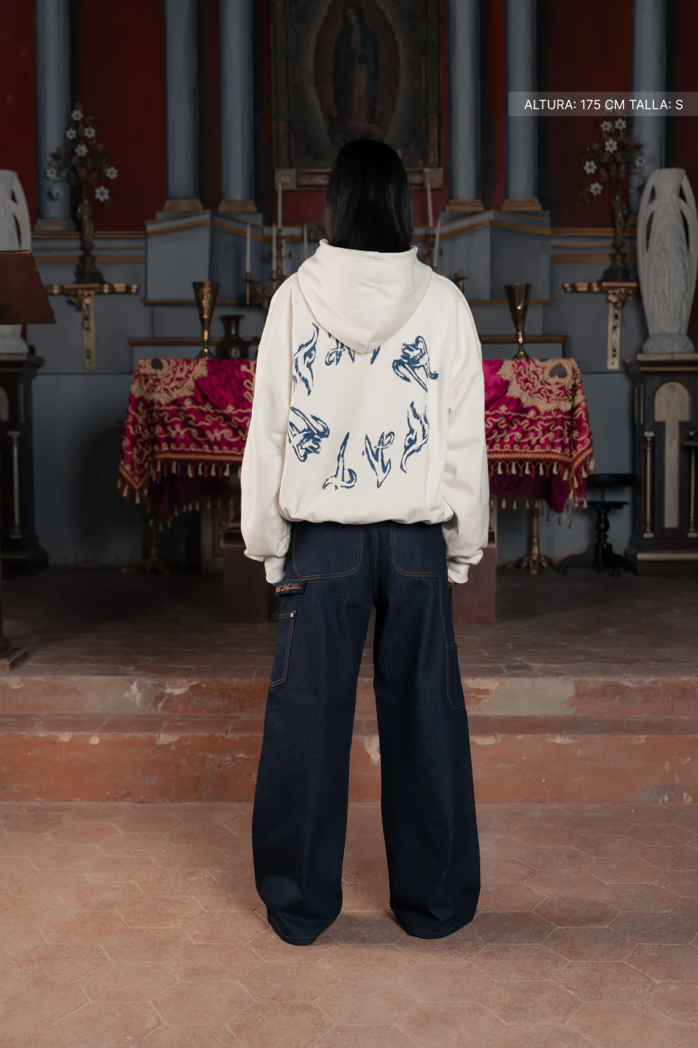 Fate Goth Hoodie Ivory - Image 5