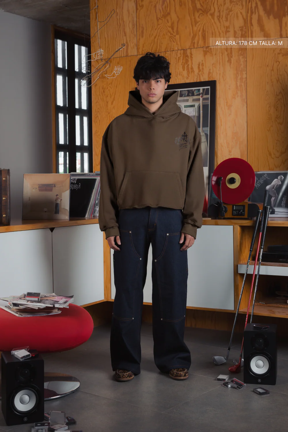 Fate Goth Hoodie Mocha Brown - Image 4