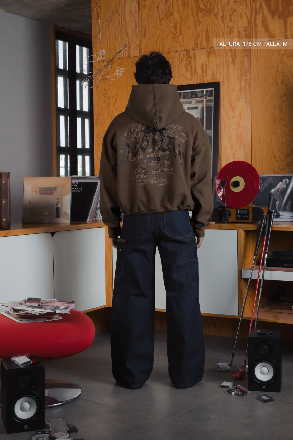 Fate Goth Hoodie Mocha Brown - Image 5