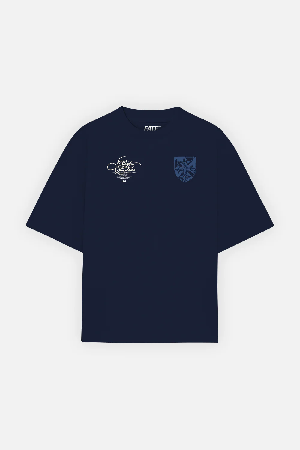 Fate Studios Emblem Tee Navy Blue - Image 3
