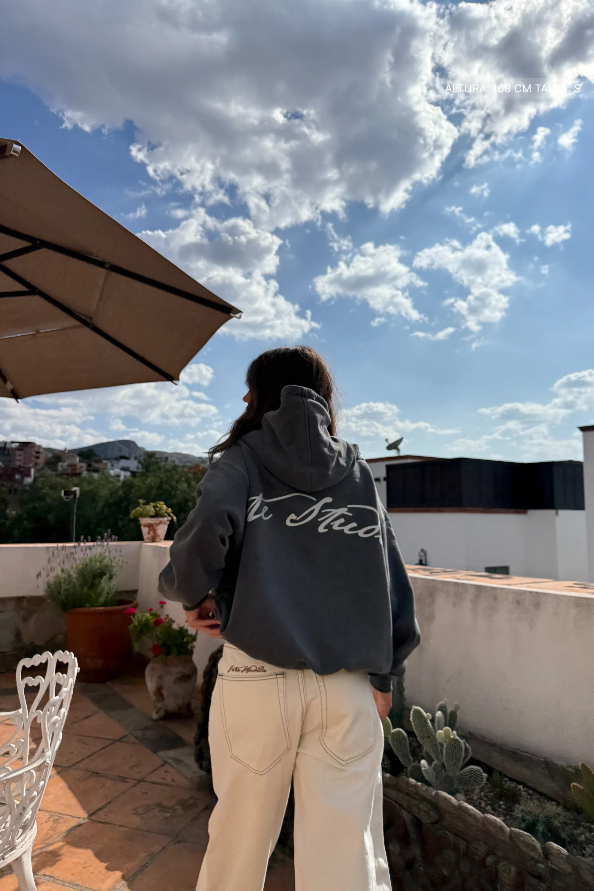 Fate Studios Hoodie Washed Grey - Image 2