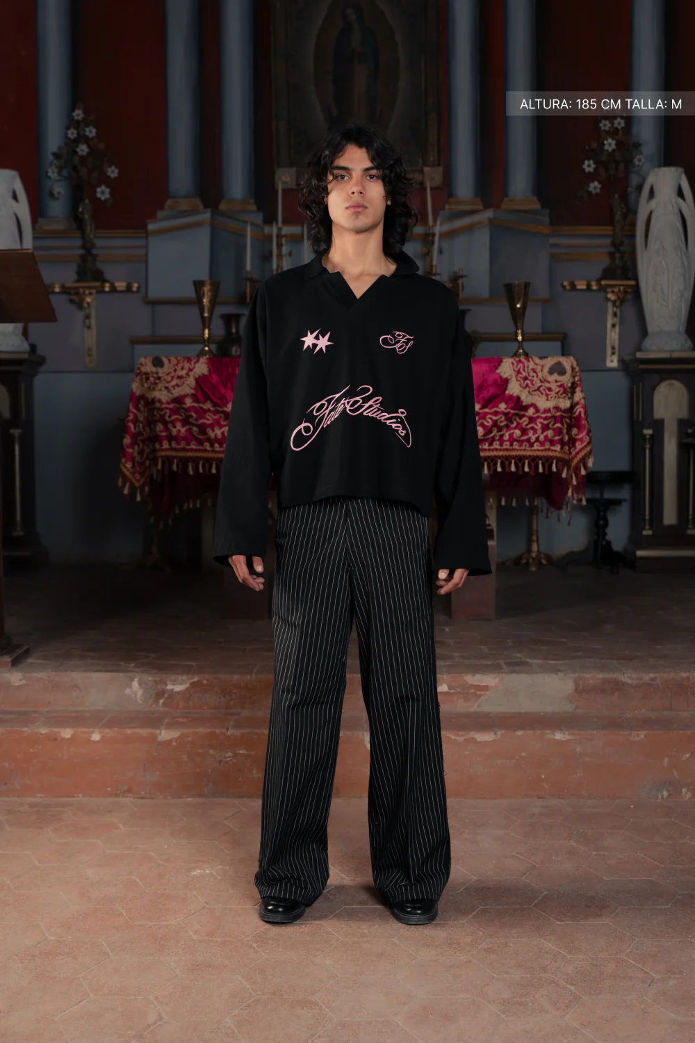 Fate Studios Script Longsleeve Polo Black - Image 4