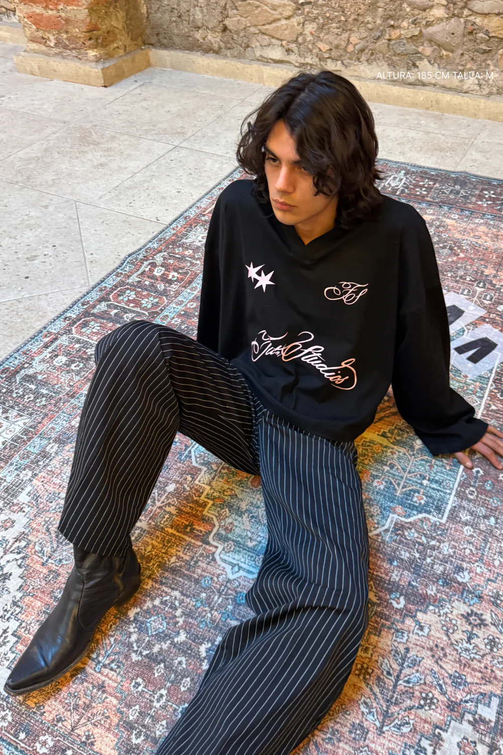 Fate Studios Script Longsleeve Polo Black - Image 6