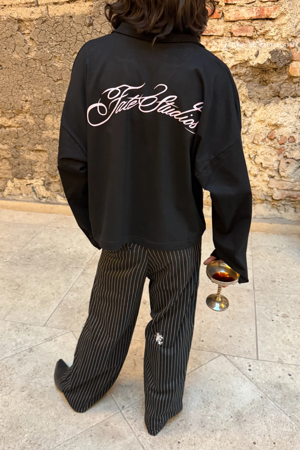 Fate Studios Script Longsleeve Polo Black - Image 8