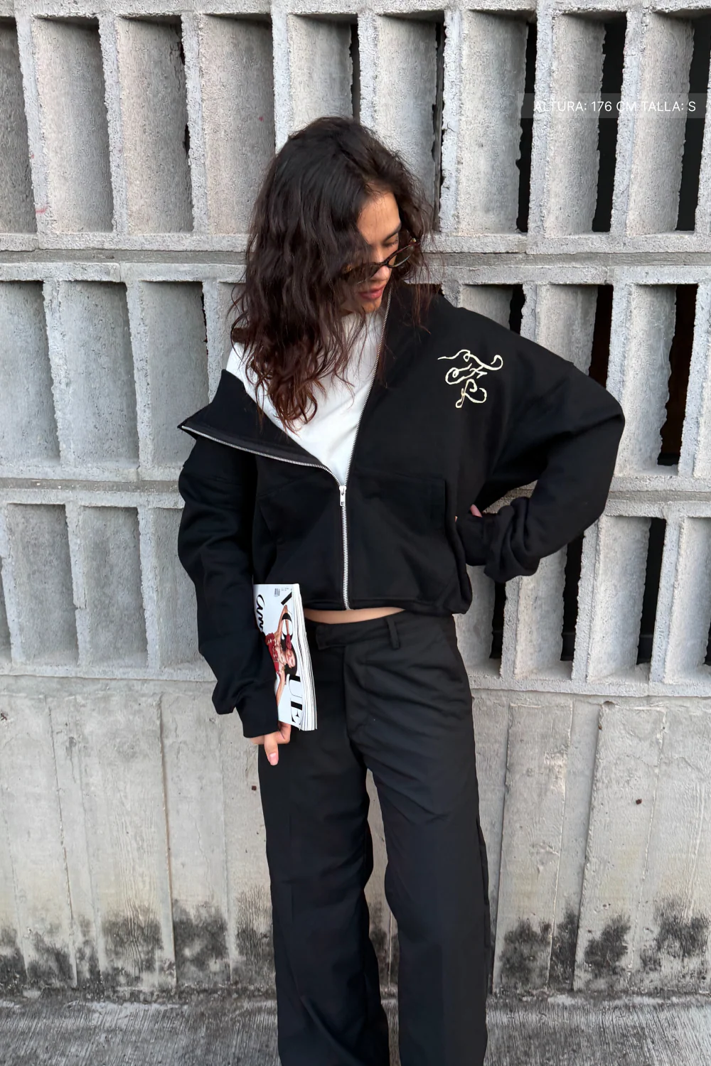 Fate Studios Script Zip Hoodie Vantablack - Image 8