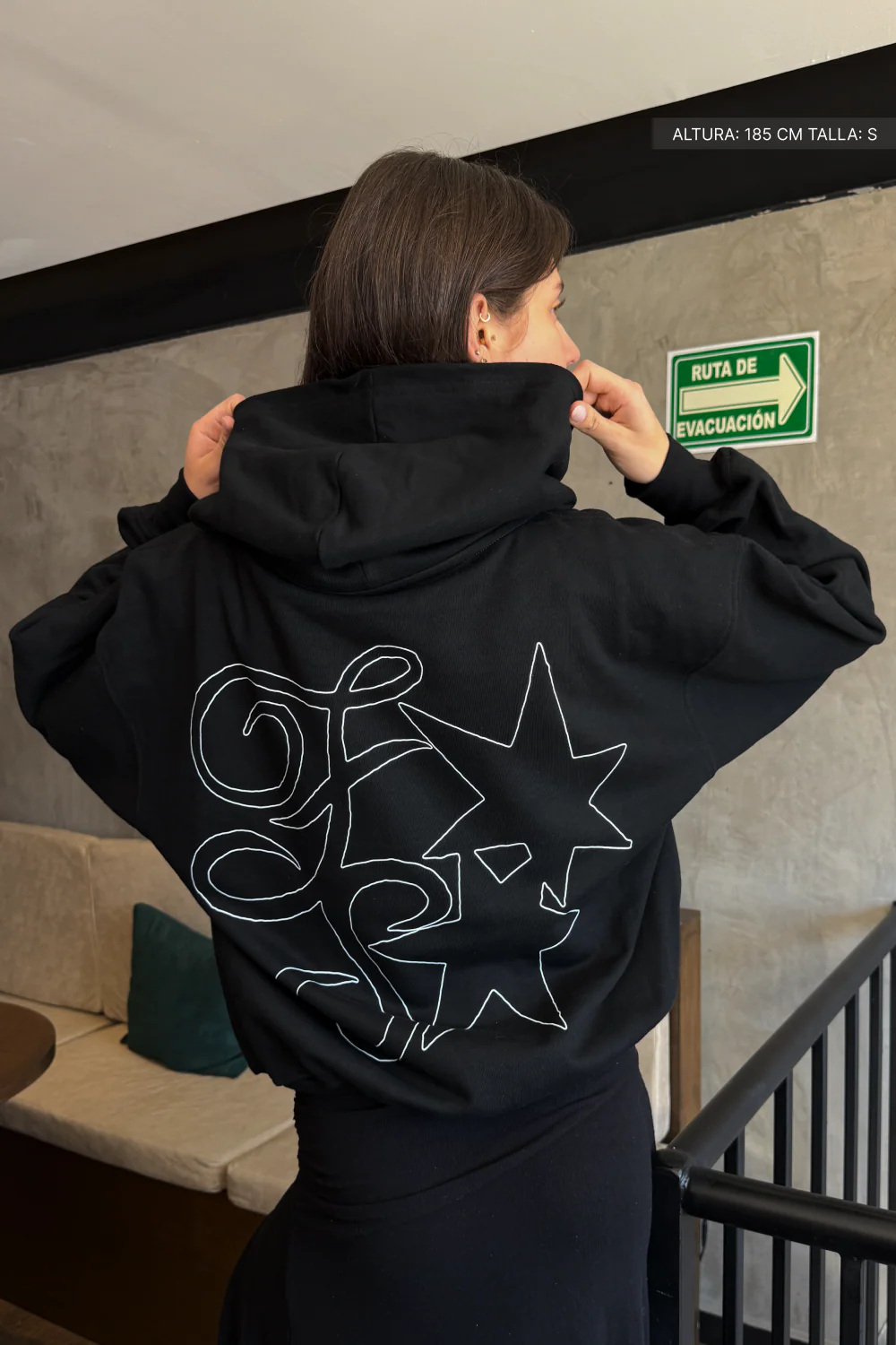 FS Two Sparks Hoodie Vantablack - Image 8