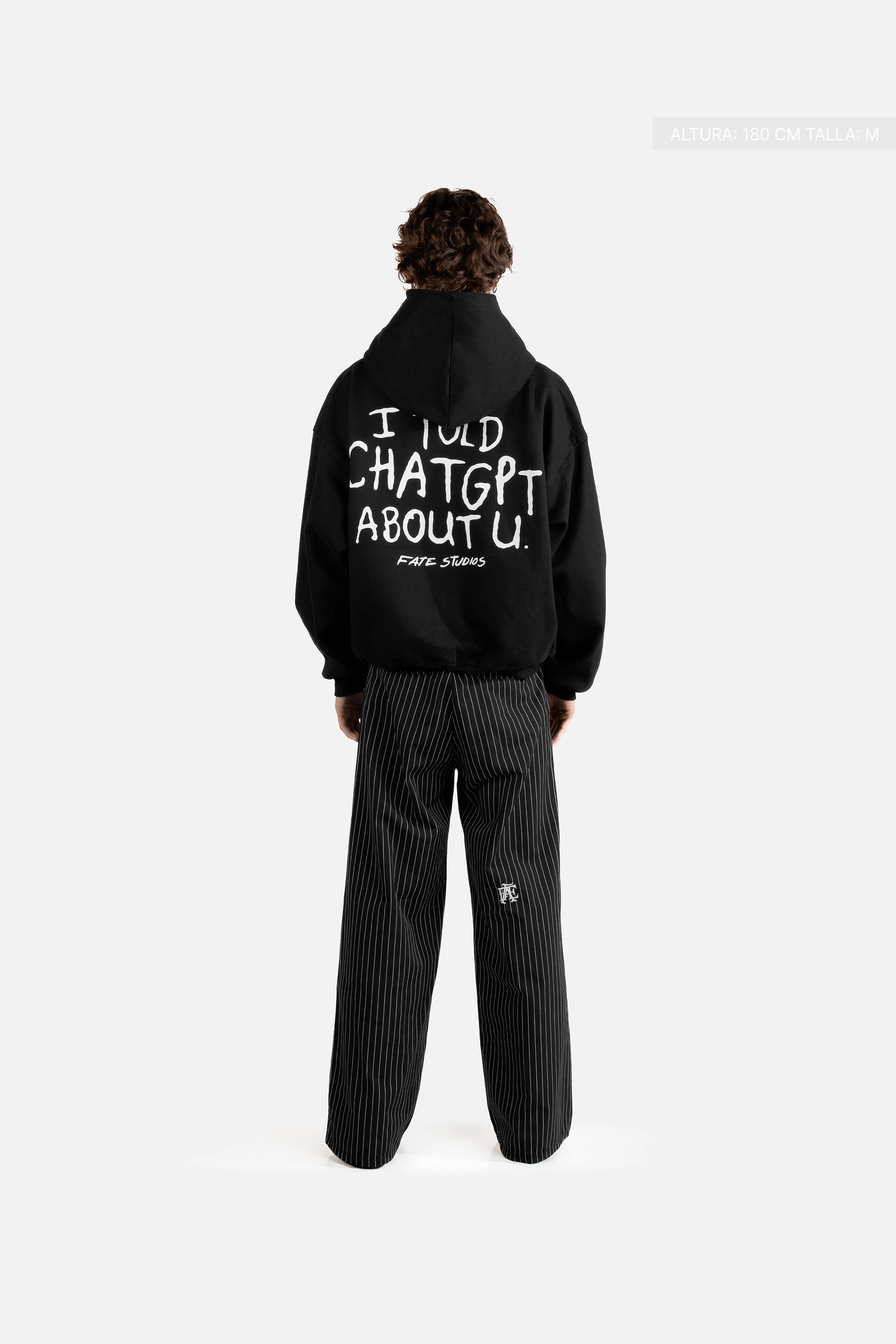I Told Chat Hoodie Vantablack - Image 4