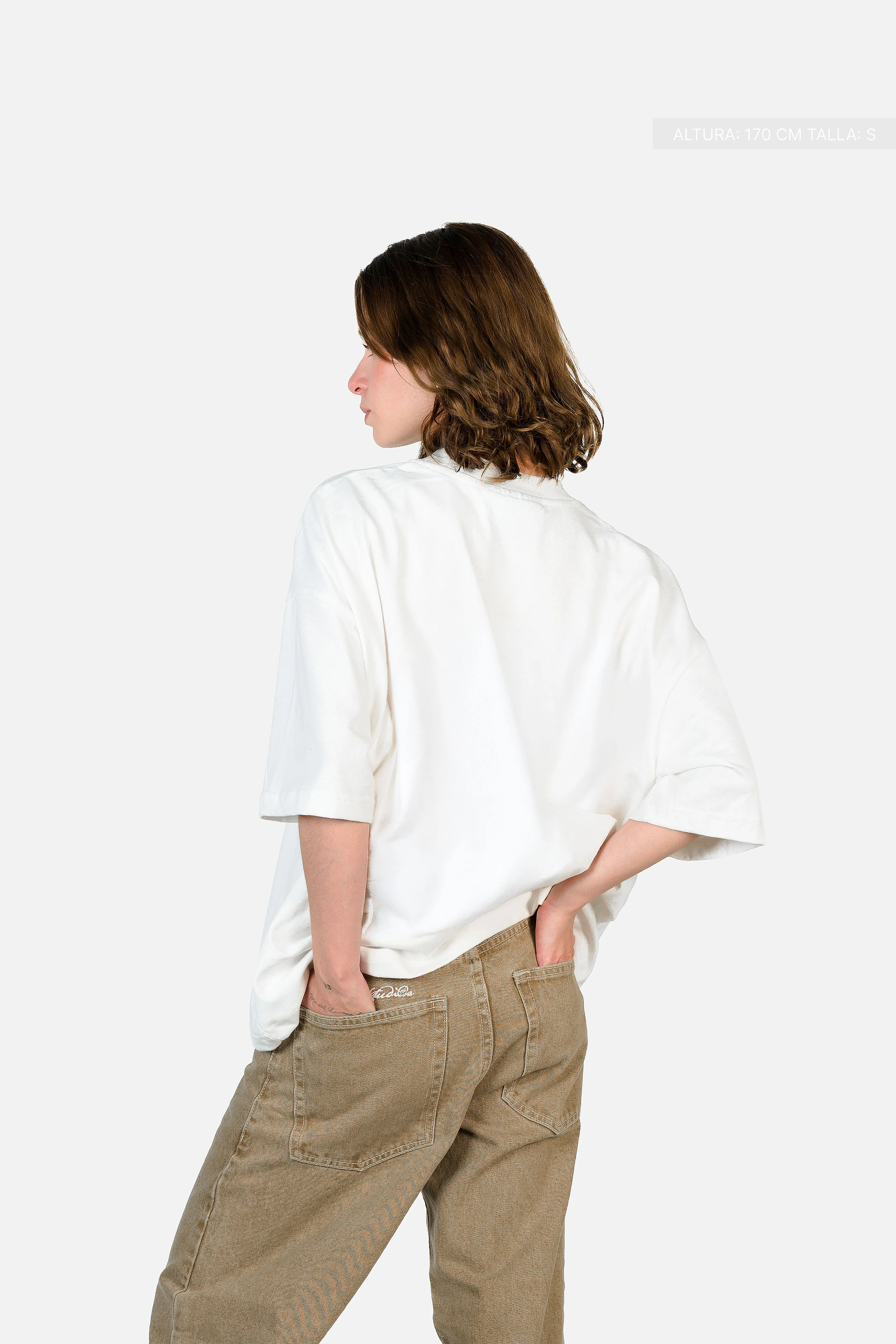 Legacy Semi-Oversized T-Shirt Ivory. - Image 5