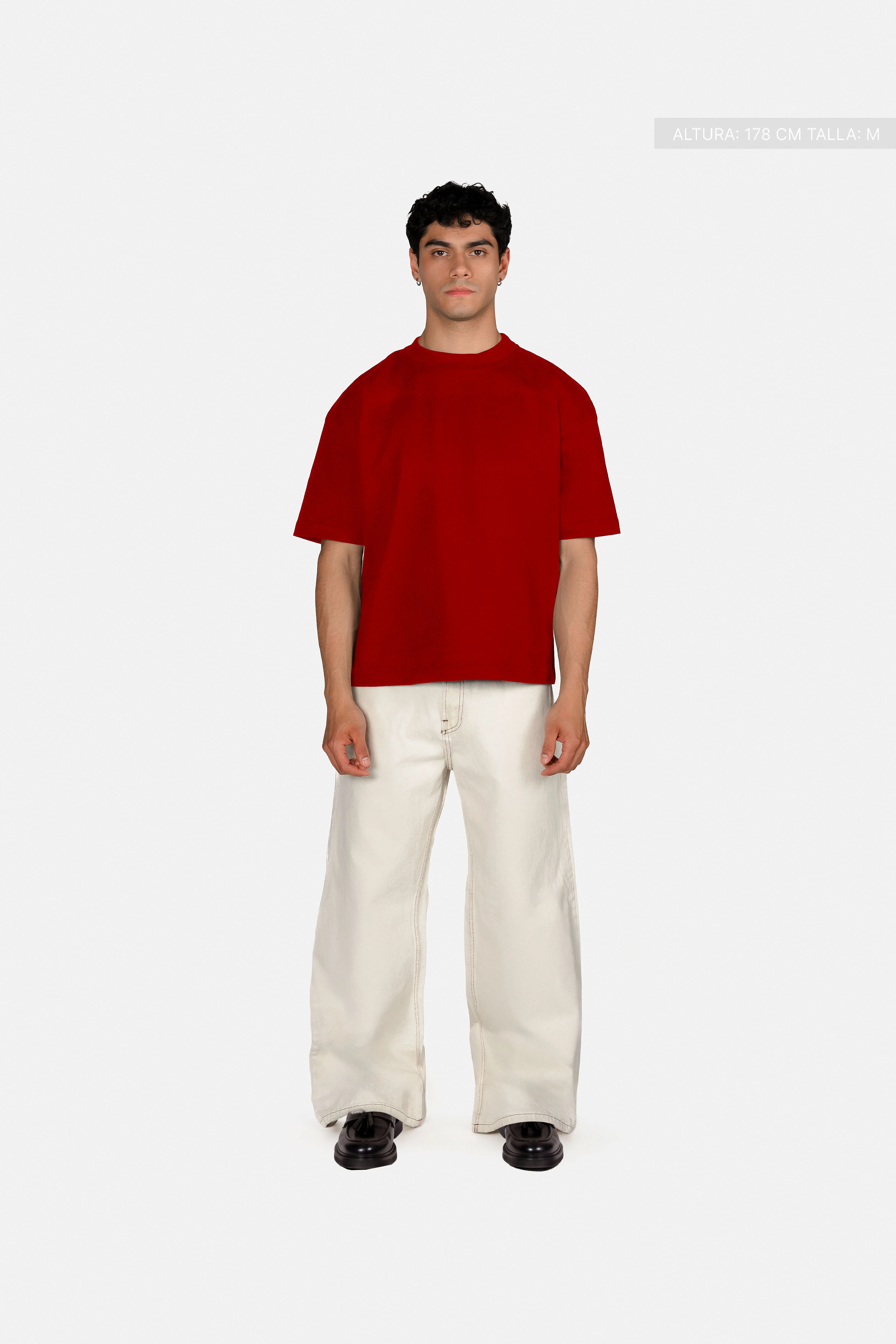 Legacy Semi-Oversized T-Shirt Red - Image 2