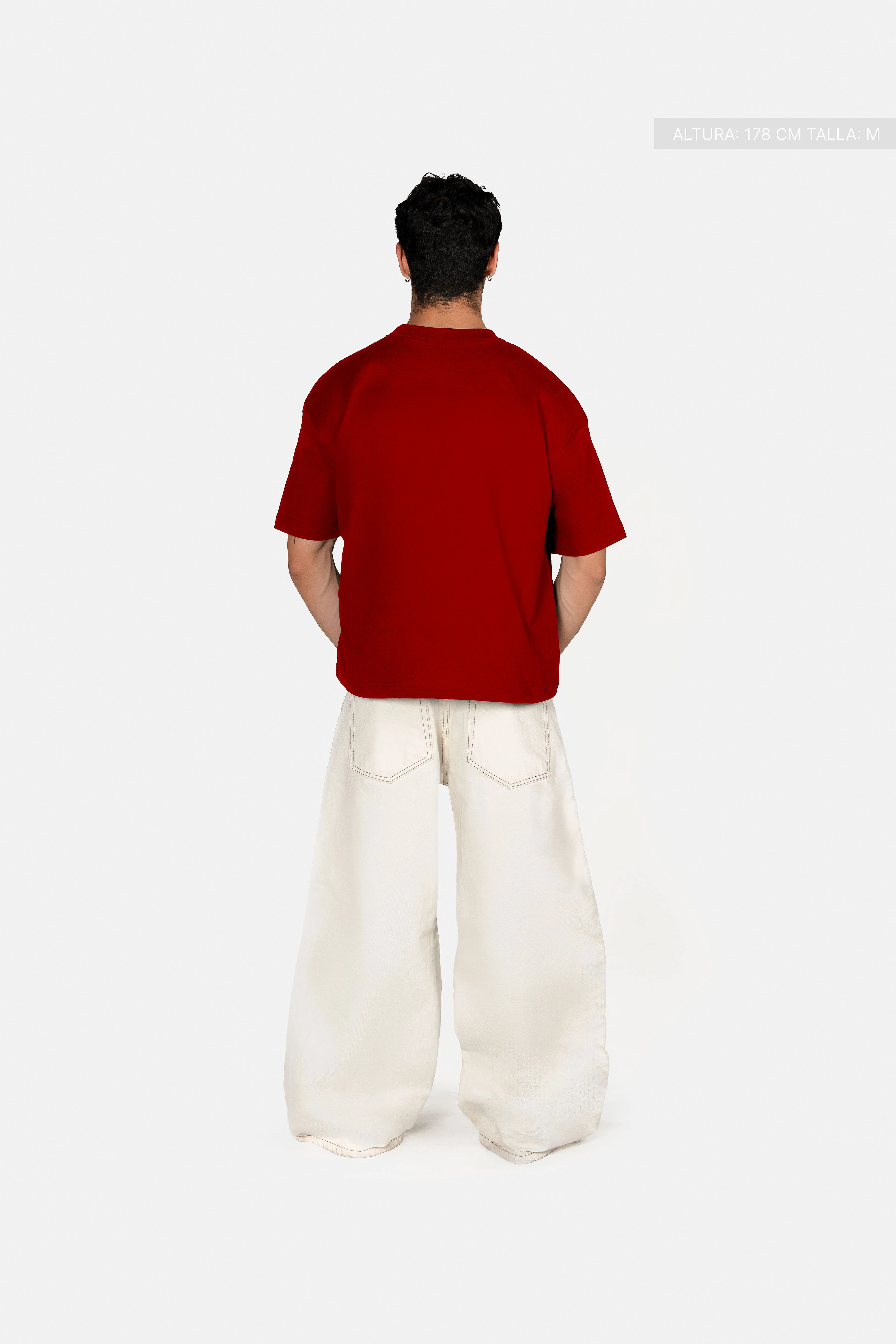 Legacy Semi-Oversized T-Shirt Red - Image 4