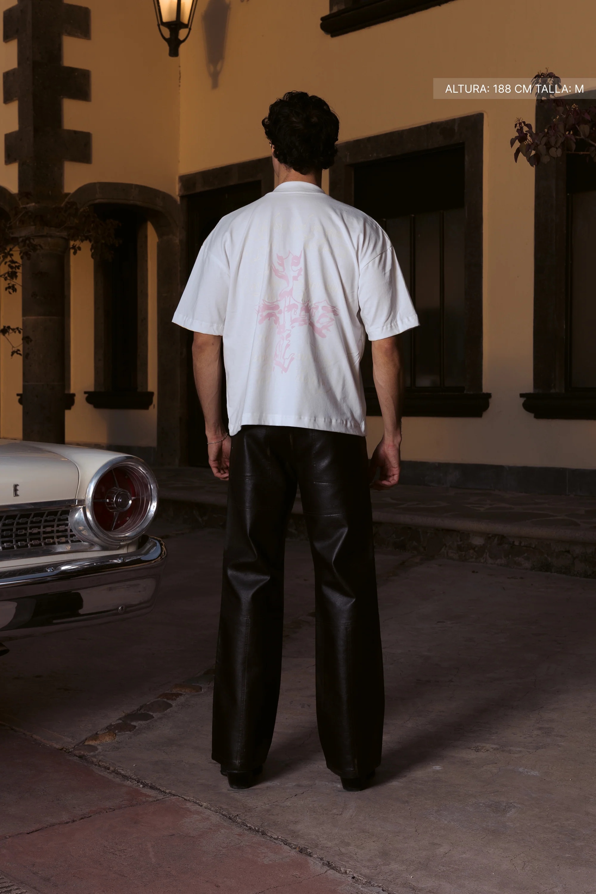 Letter Cross Tee Ivory - Image 6