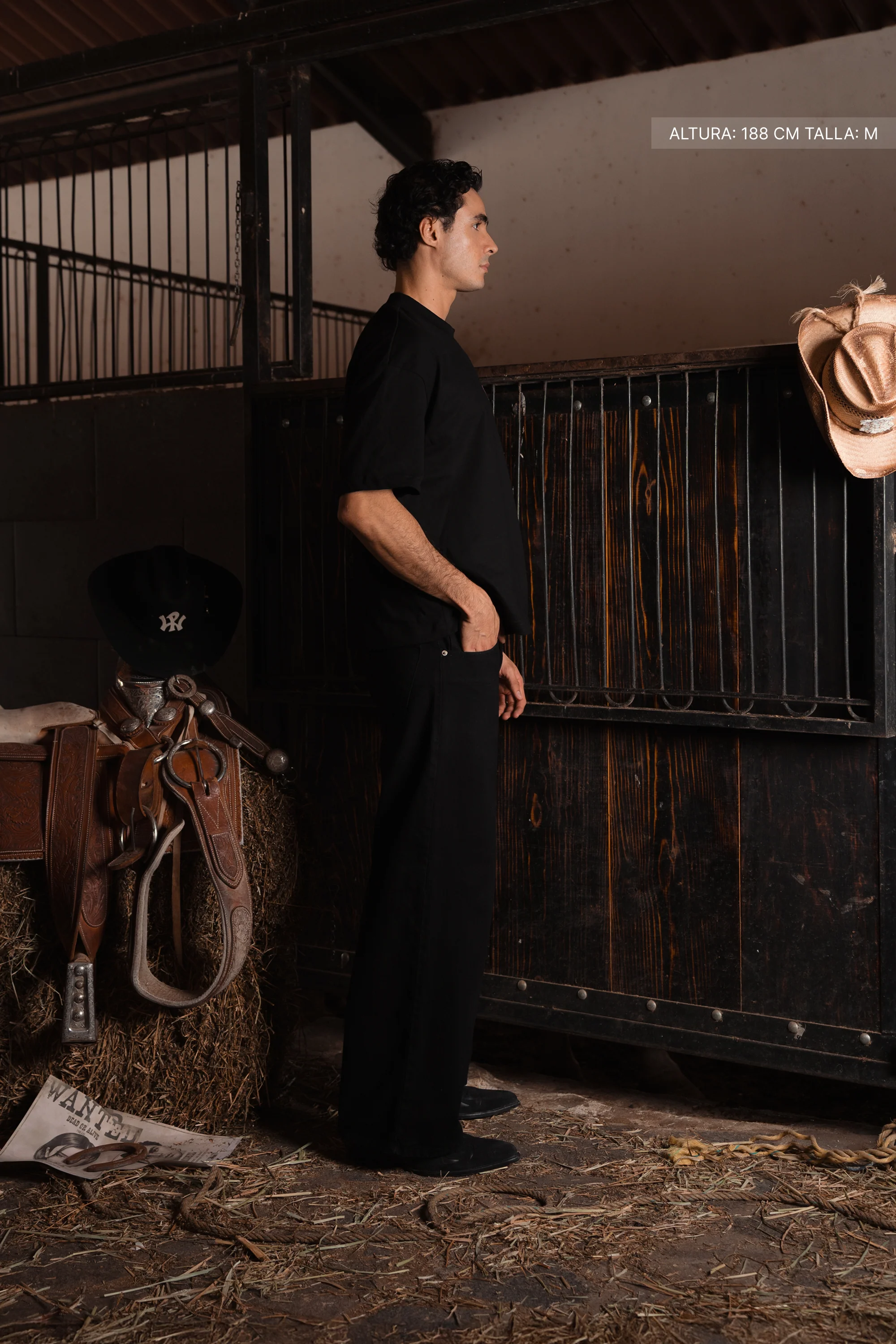 Long Horns Tee Black - Image 6