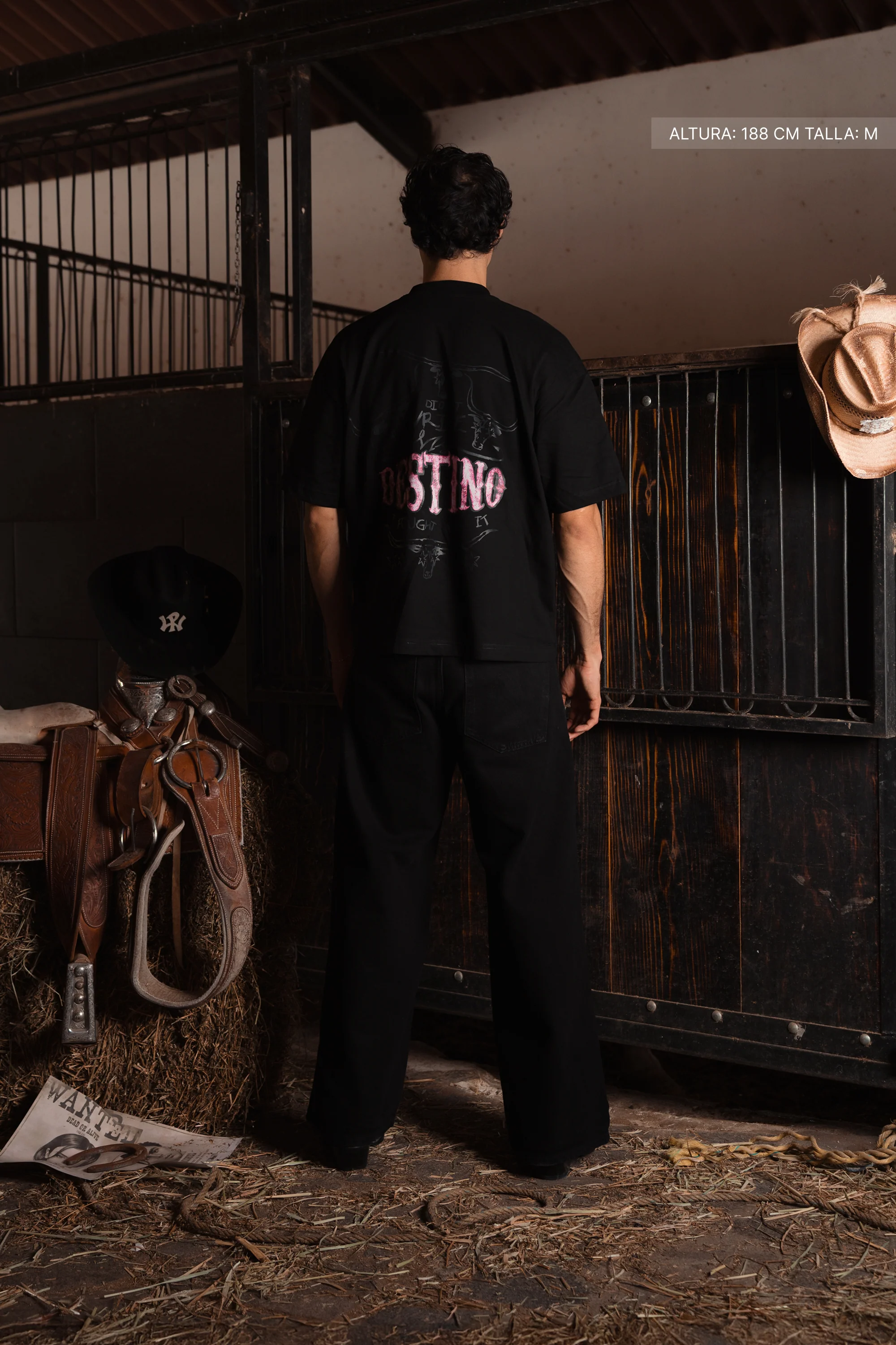 Long Horns Tee Black - Image 7