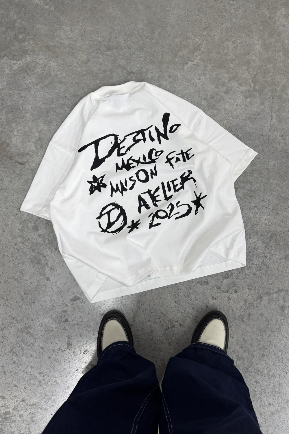 Maison Fate Tee Ivory - Image 2