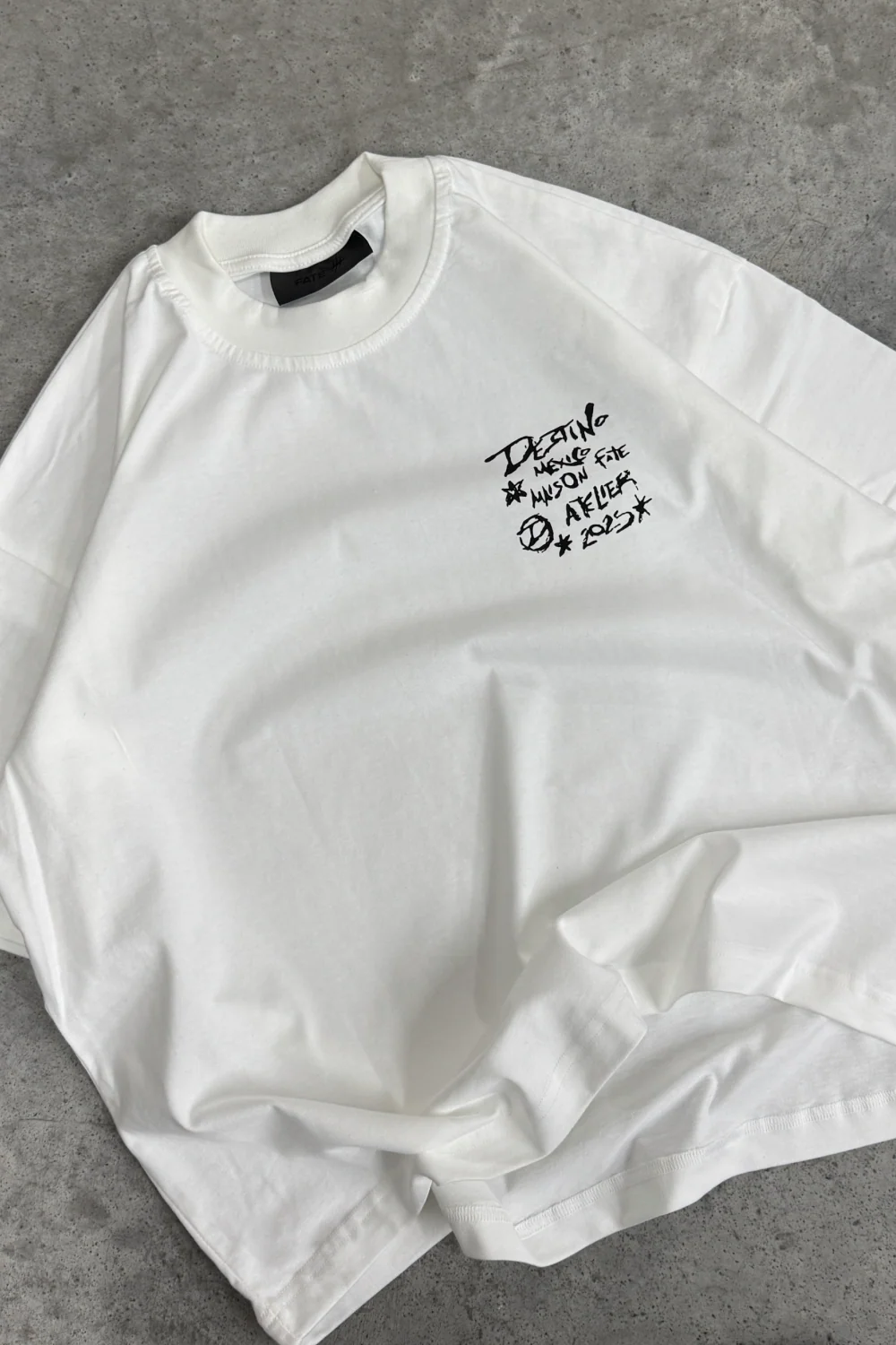 Maison Fate Tee Ivory - Image 4