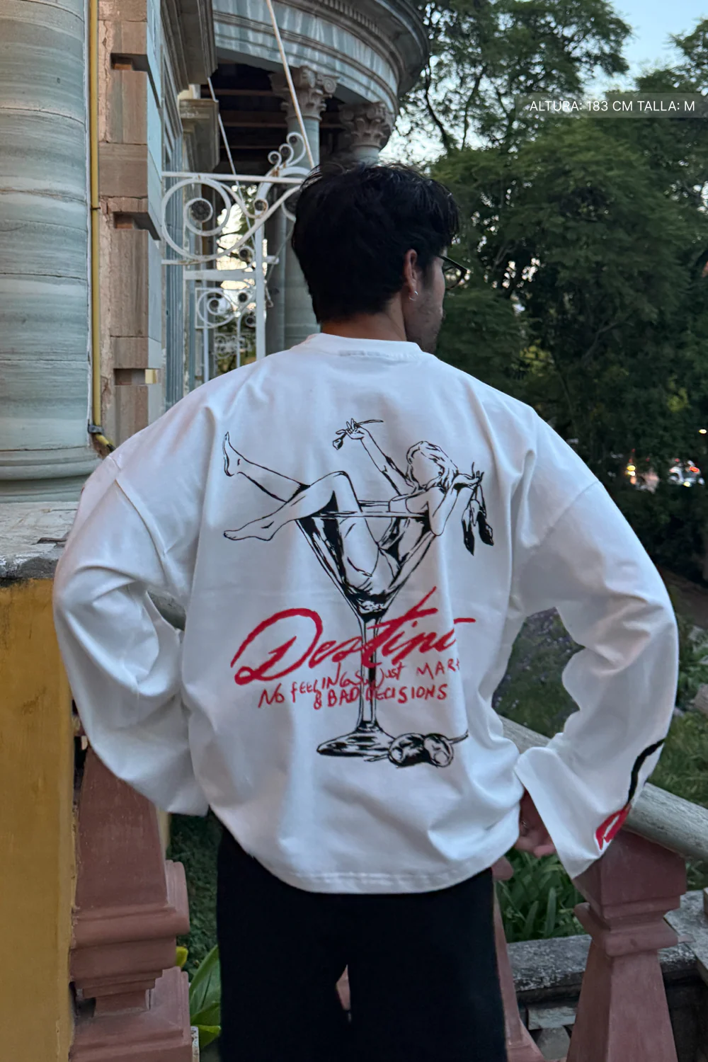 Martini & Bad Decisions Longsleeve Ivory - Image 2