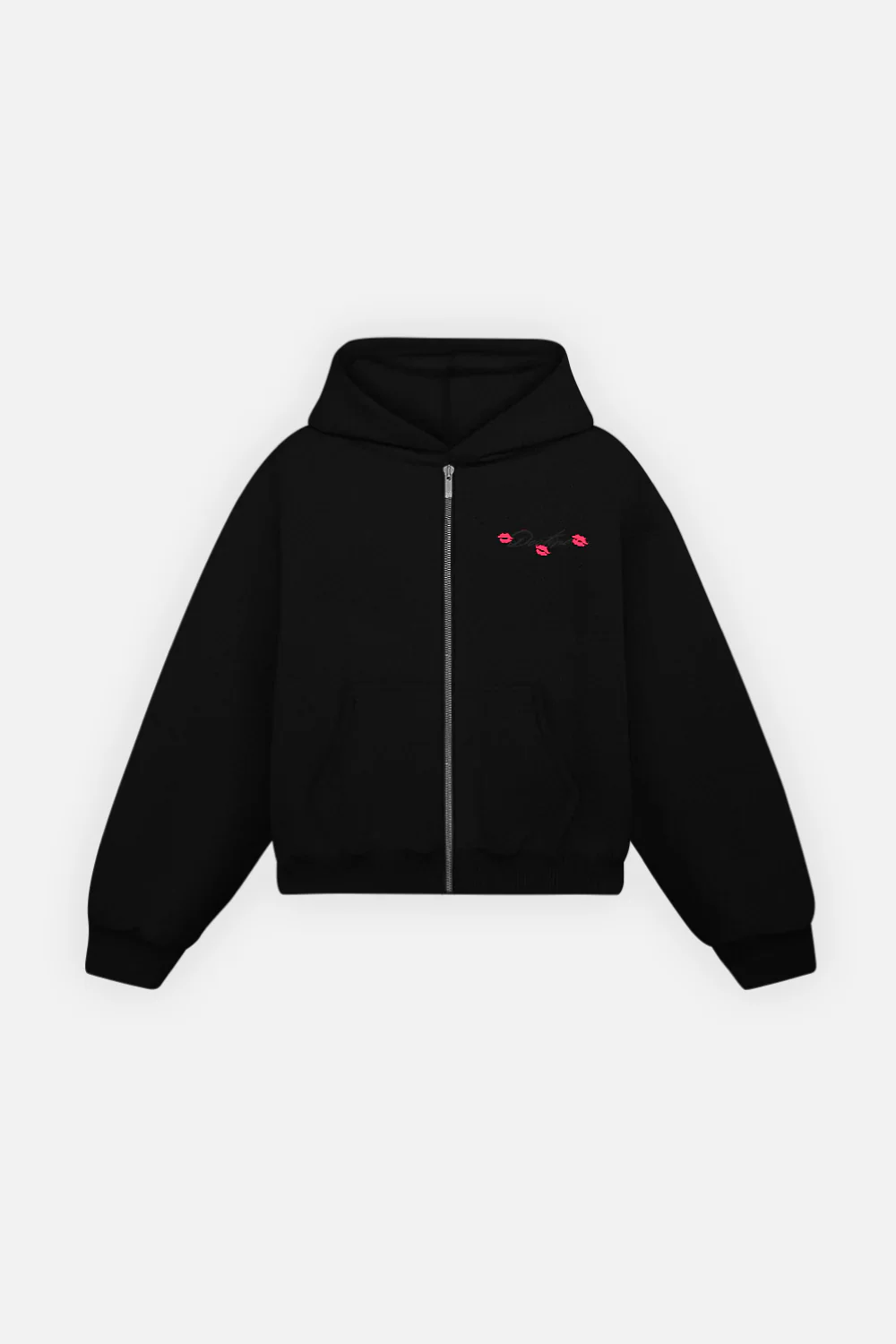 Martini & Bad Decisions Zip Hoodie Vantablack - Image 3