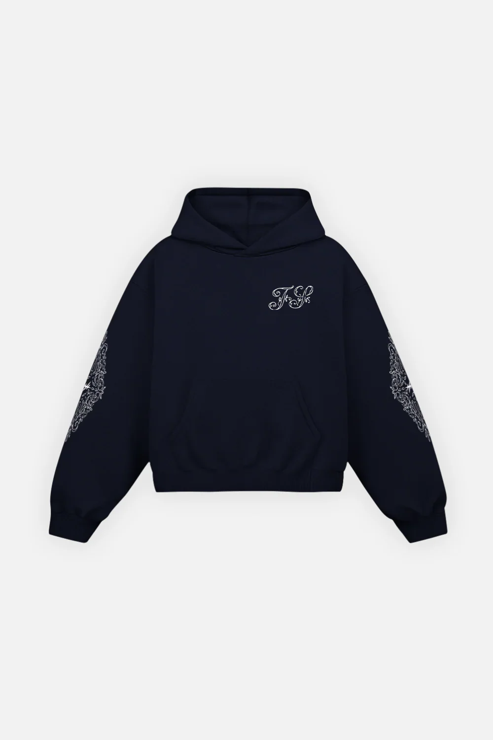 Ornate Hoodie Midnight Blue - Image 3