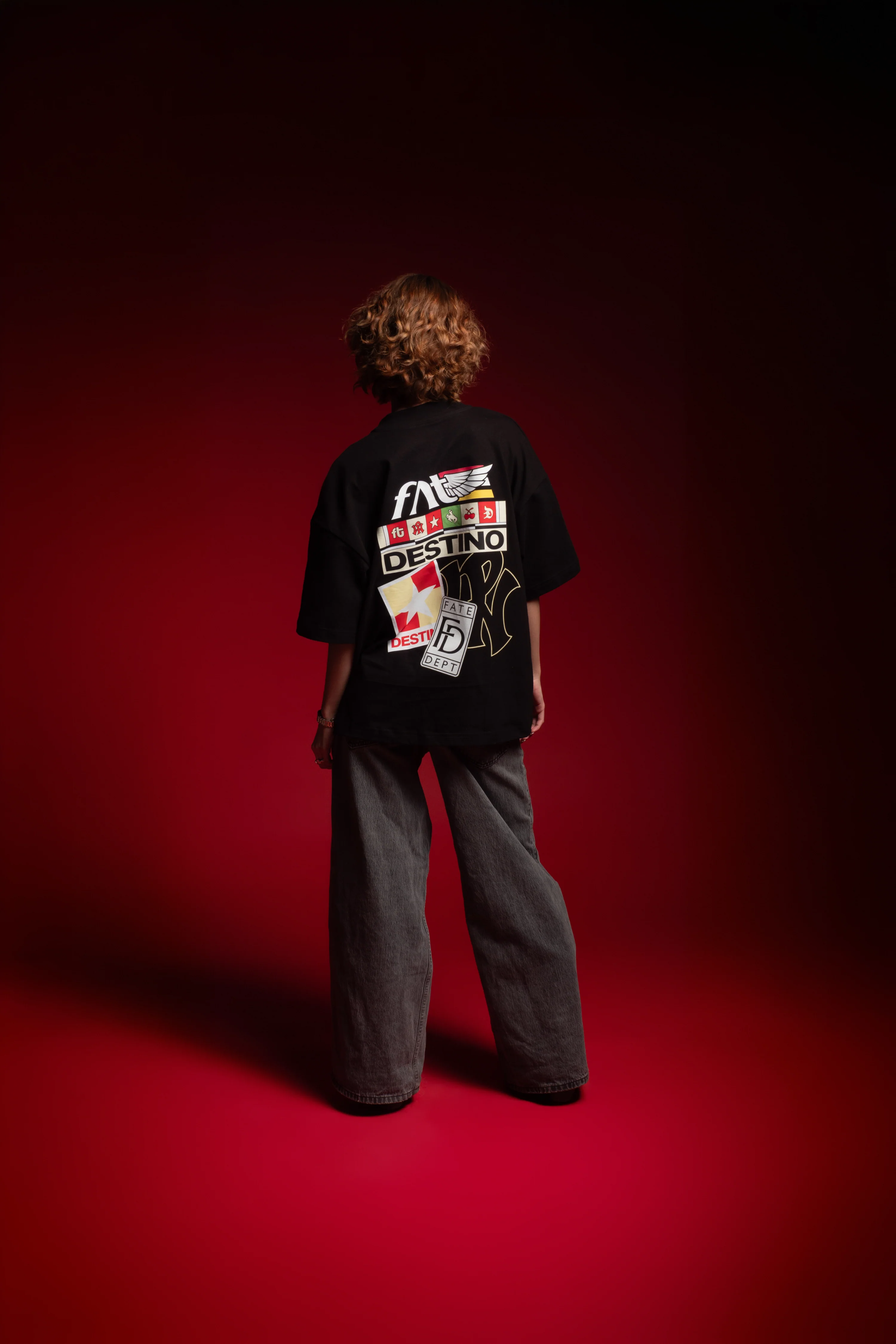 Racing Patches Tee Black - Image 2