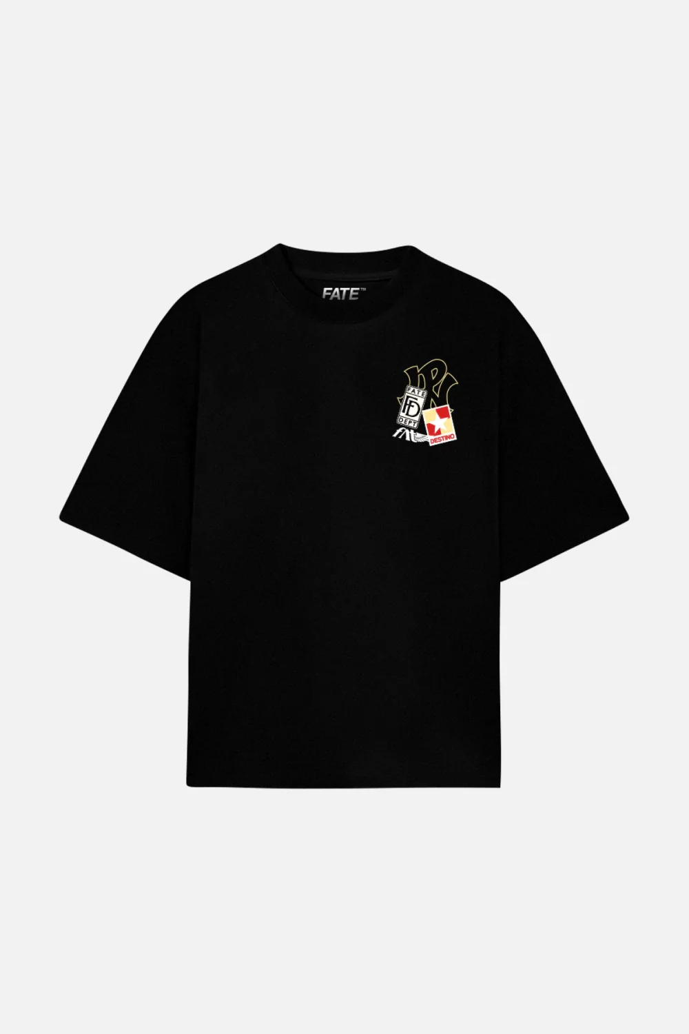 Racing Patches Tee Black - Image 3