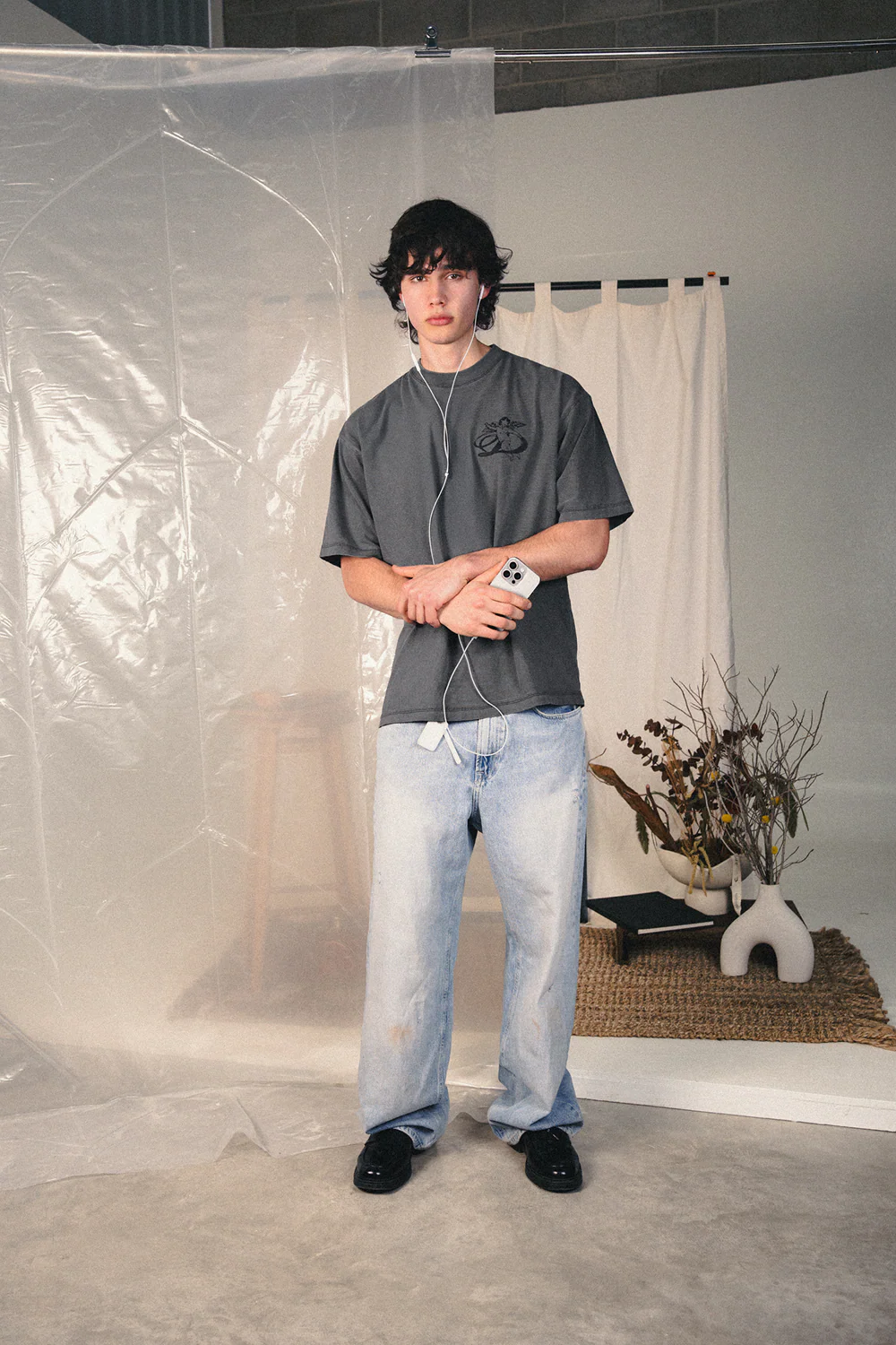 Serafin Sparks Tee Washed Grey - Image 5
