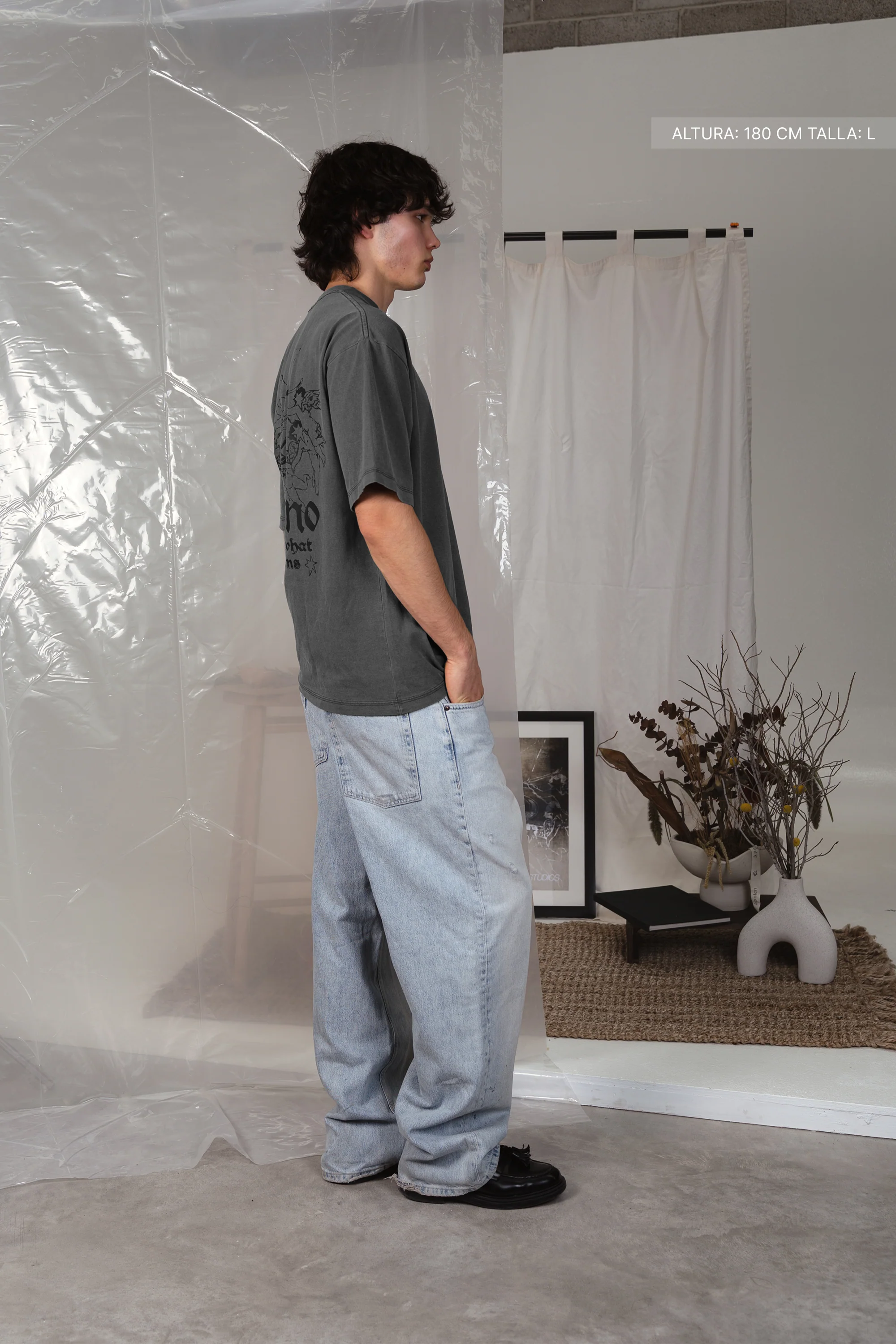 Serafin Sparks Tee Washed Grey - Image 6