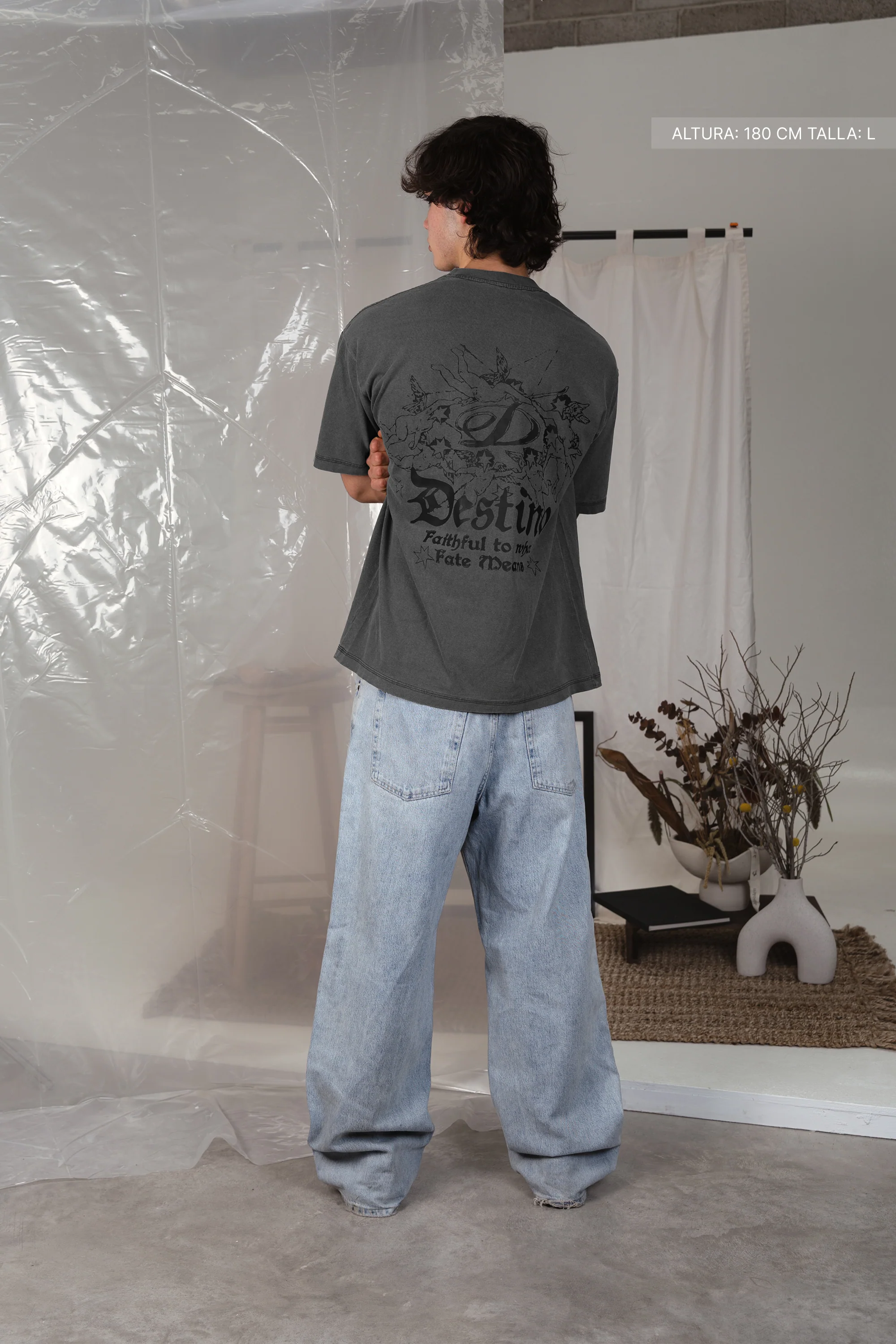Serafin Sparks Tee Washed Grey - Image 7