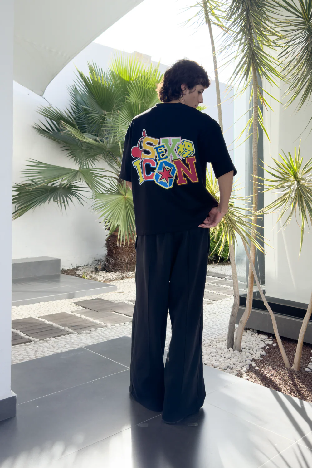 Sex Icon Cherry Tee Black - Image 2
