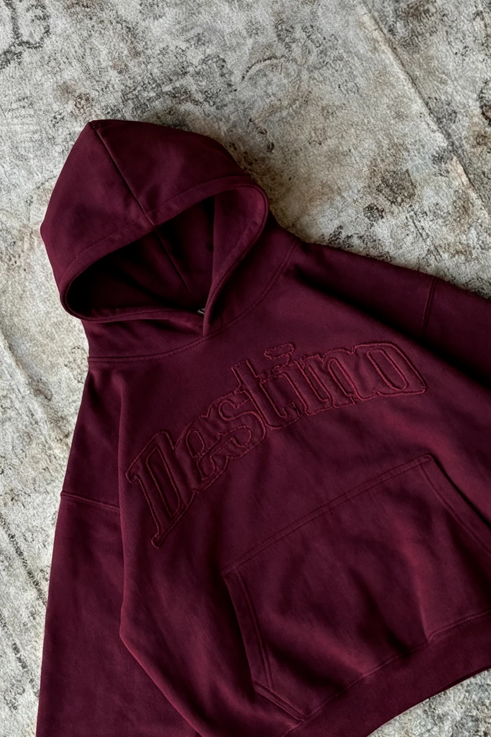 Signature Patch Hoodie Burgundy - Image 2