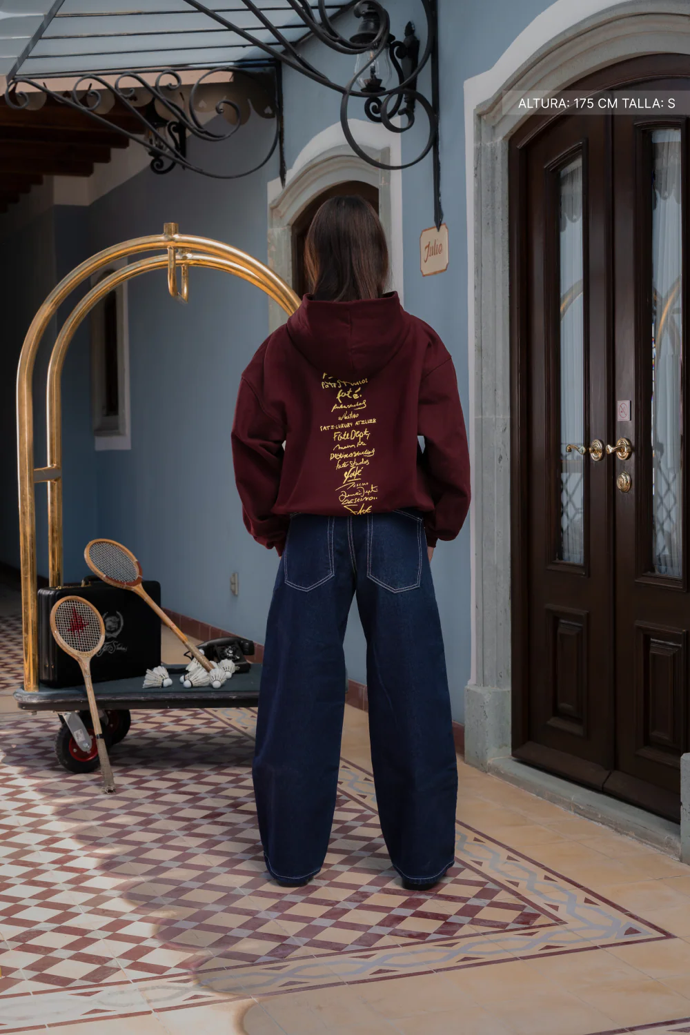 Studios Hoodie Burgundy - Image 5