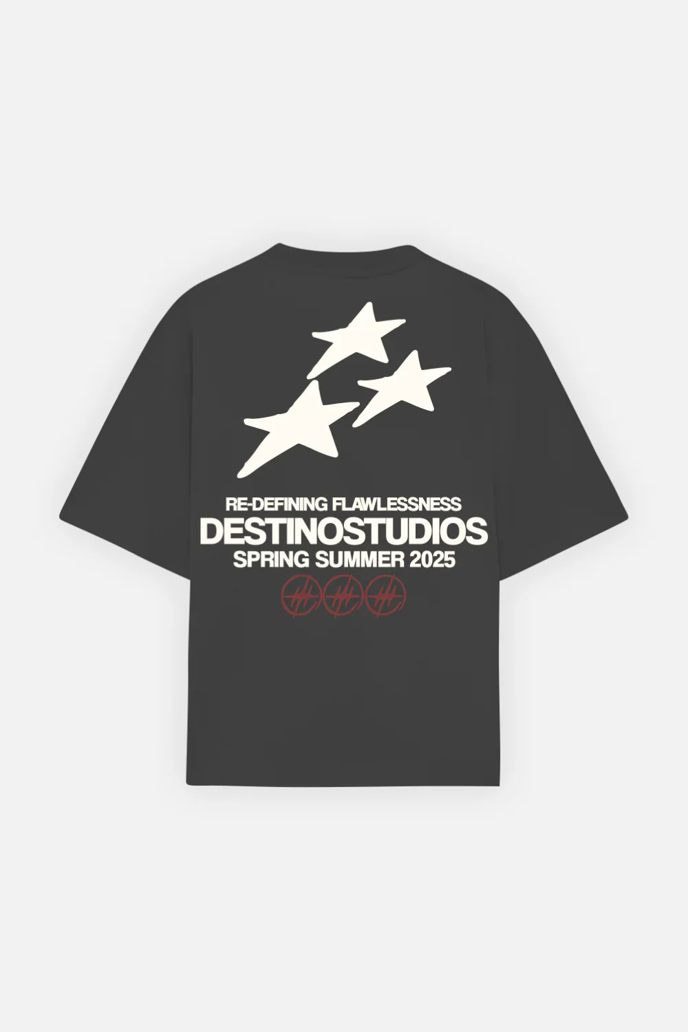 Triple Star Tee Oxford Grey