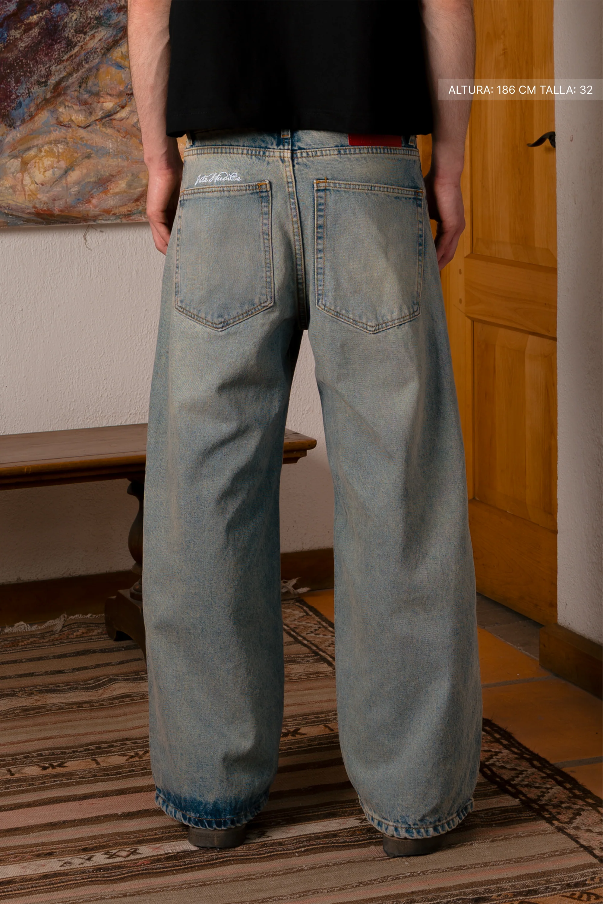 WB Jeans Dirty Washed Blue - Image 10