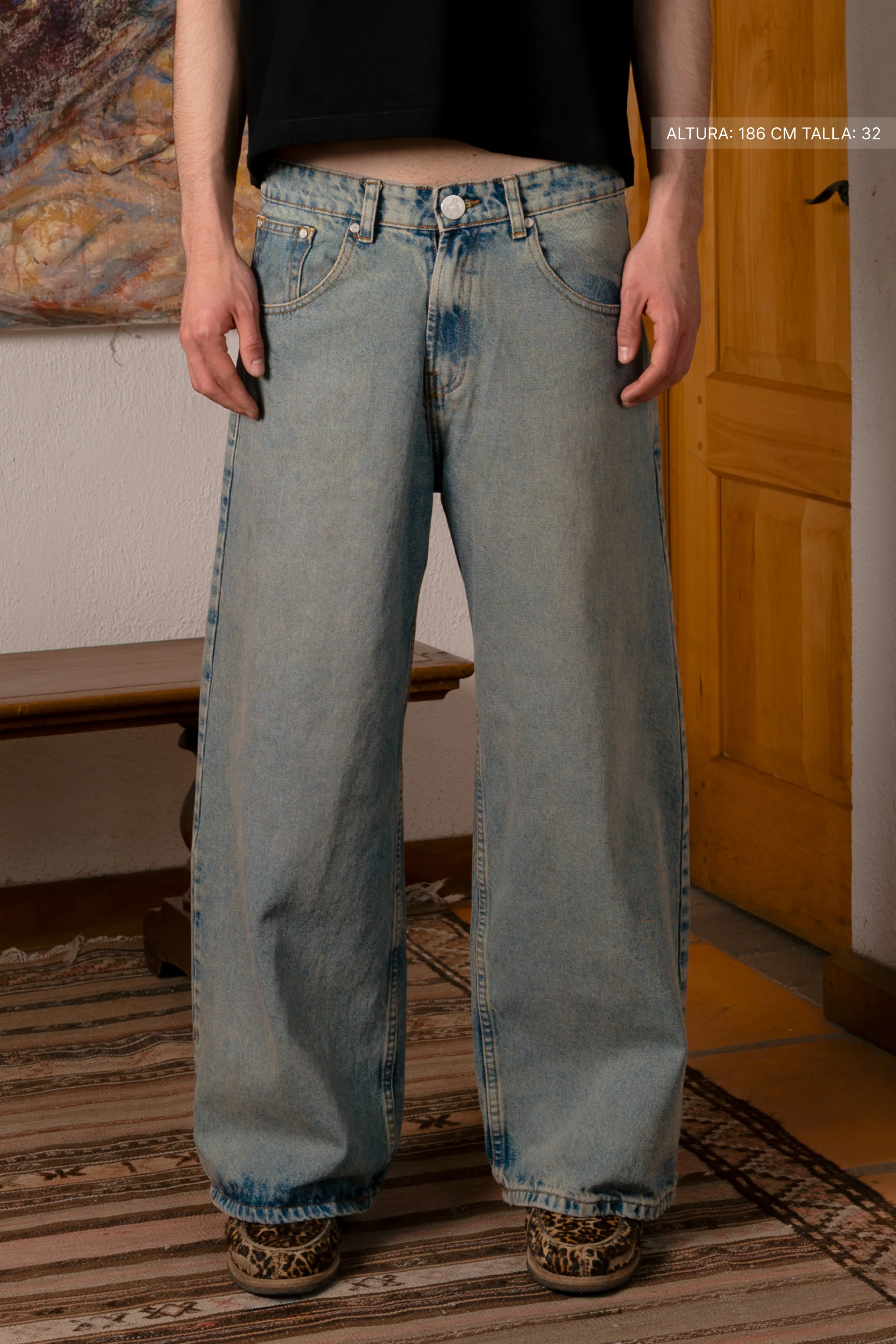 WB Jeans Dirty Washed Blue - Image 6