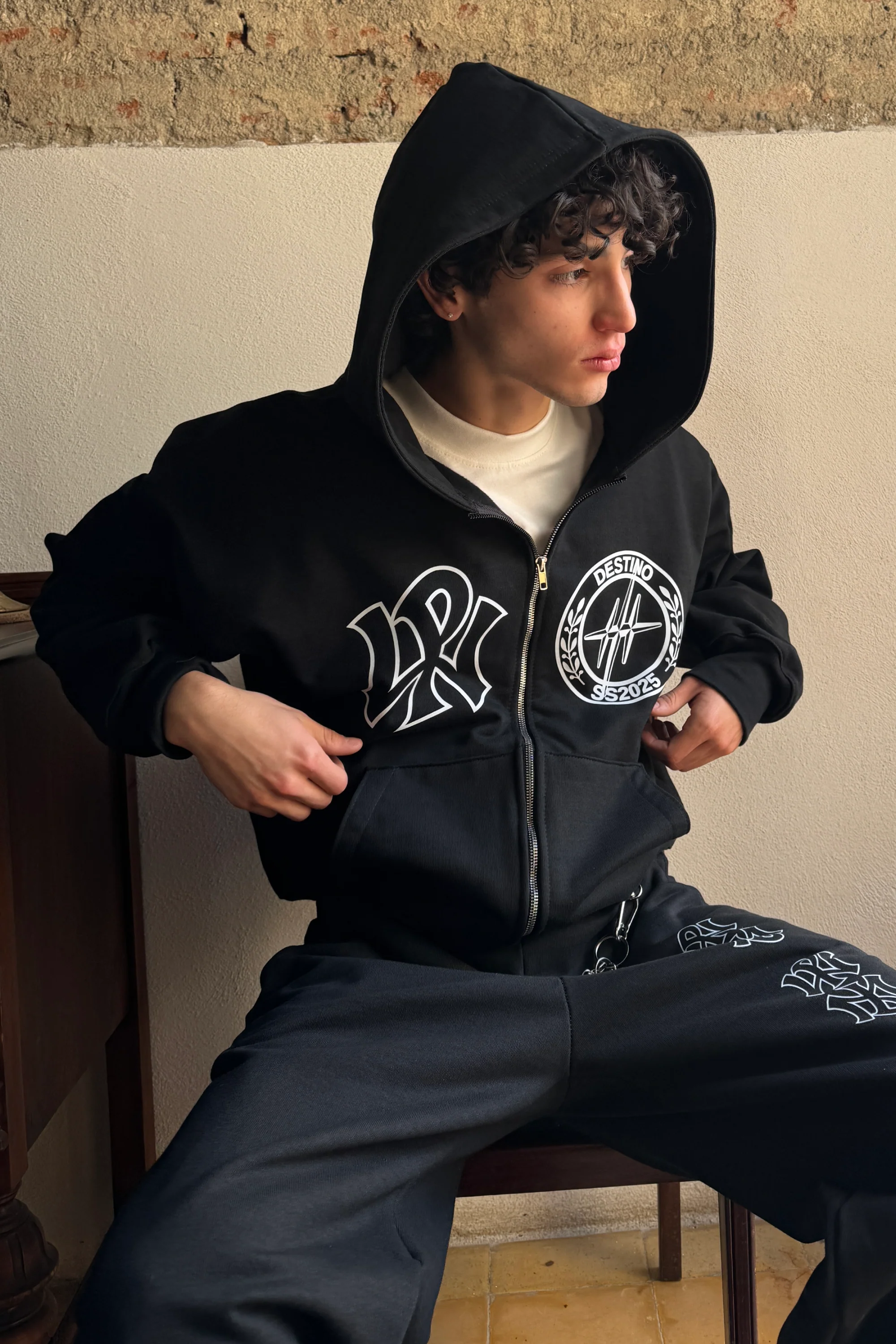 WP SS2025 Zip Hoodie Vantablack - Image 2